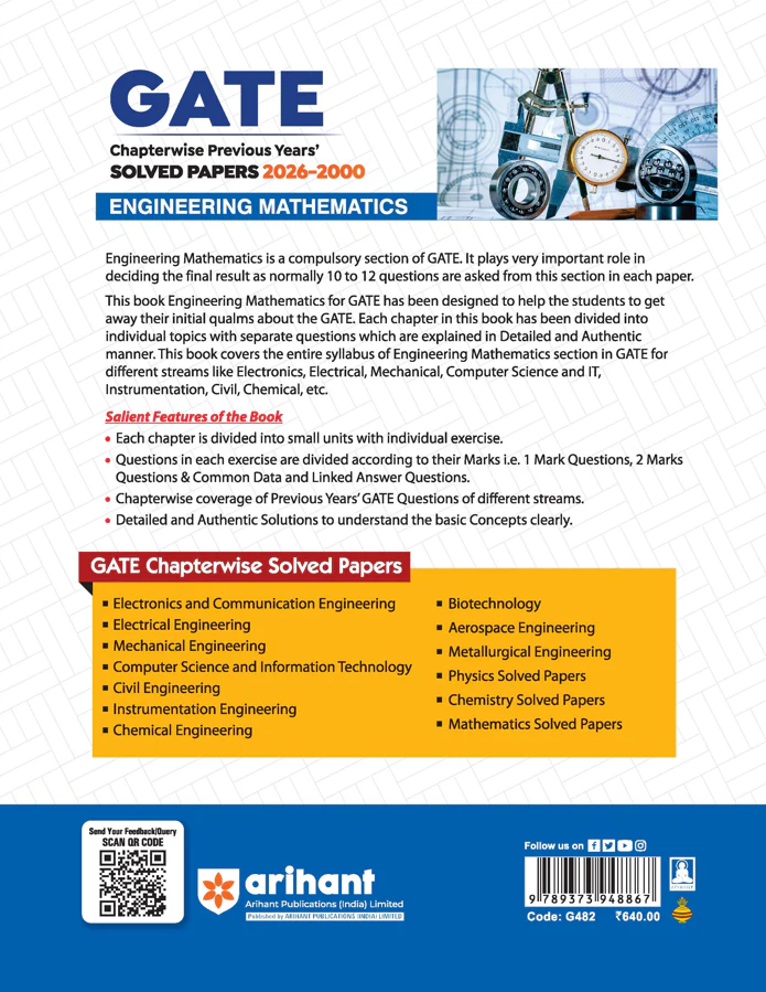 GATE Engineering Mathematics Chapterwise Solved Papers 2026–2000 |Chapterwise & Yearwise Detailed Explanations as per GATE Pattern - Image 9