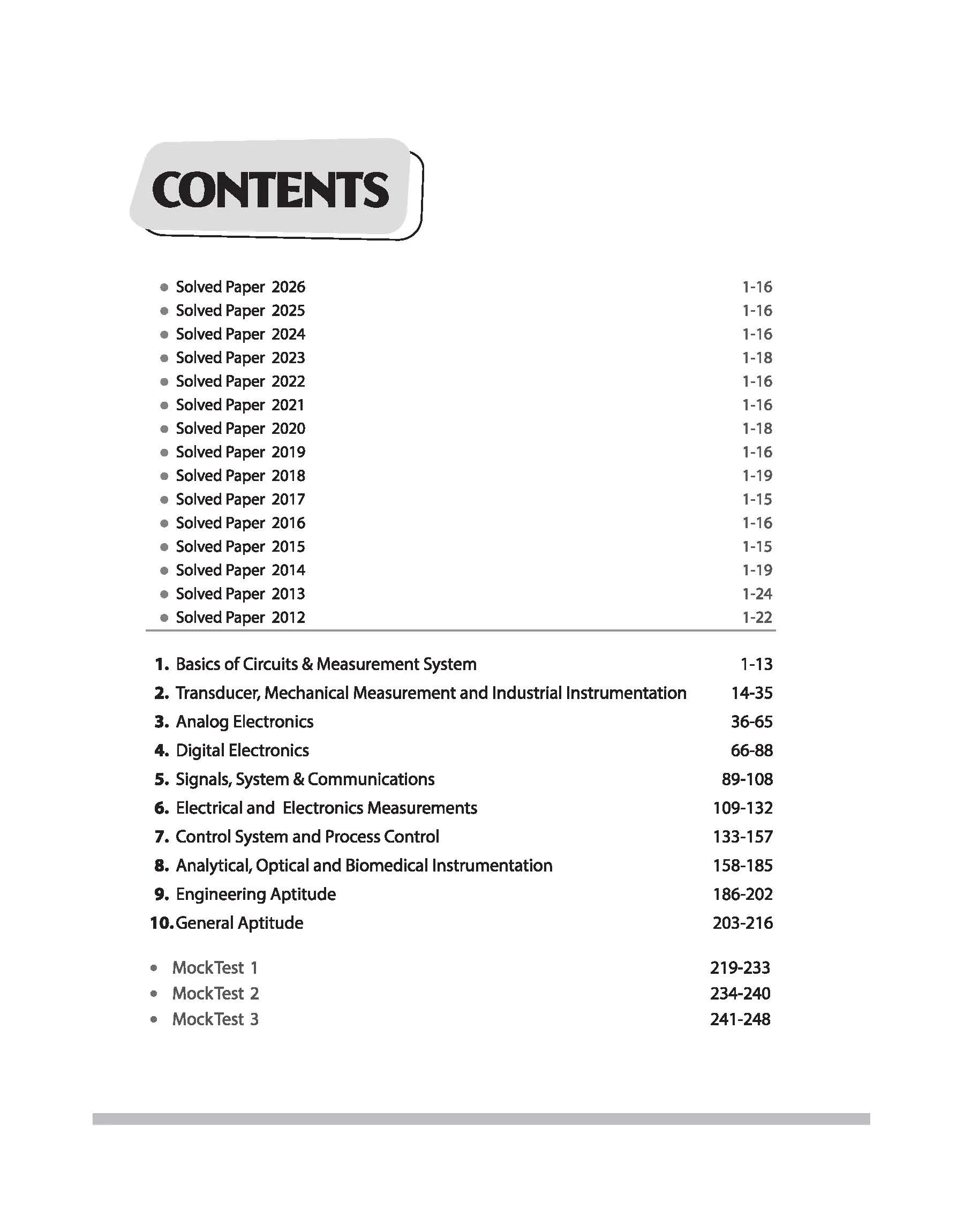 GATE Instrumentation Engineering Chapterwise Solved Papers 2026–2000 |Chapterwise & Yearwise Detailed Explanations as per GATE Pattern - Image 2