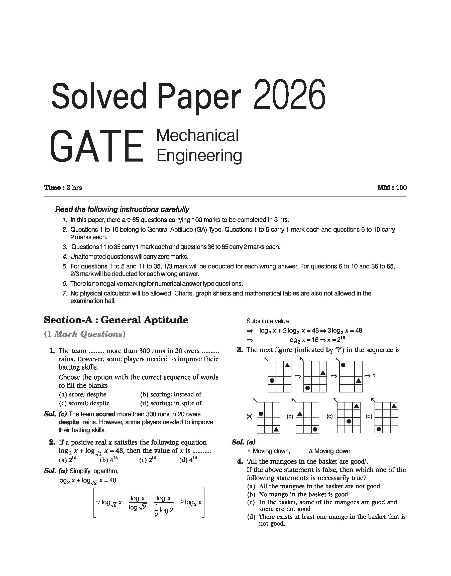 GATE Mechanical Engineering Chapterwise Solved Papers 2026–2000 |Chapterwise & Yearwise Detailed Explanations as per GATE Pattern - Image 3