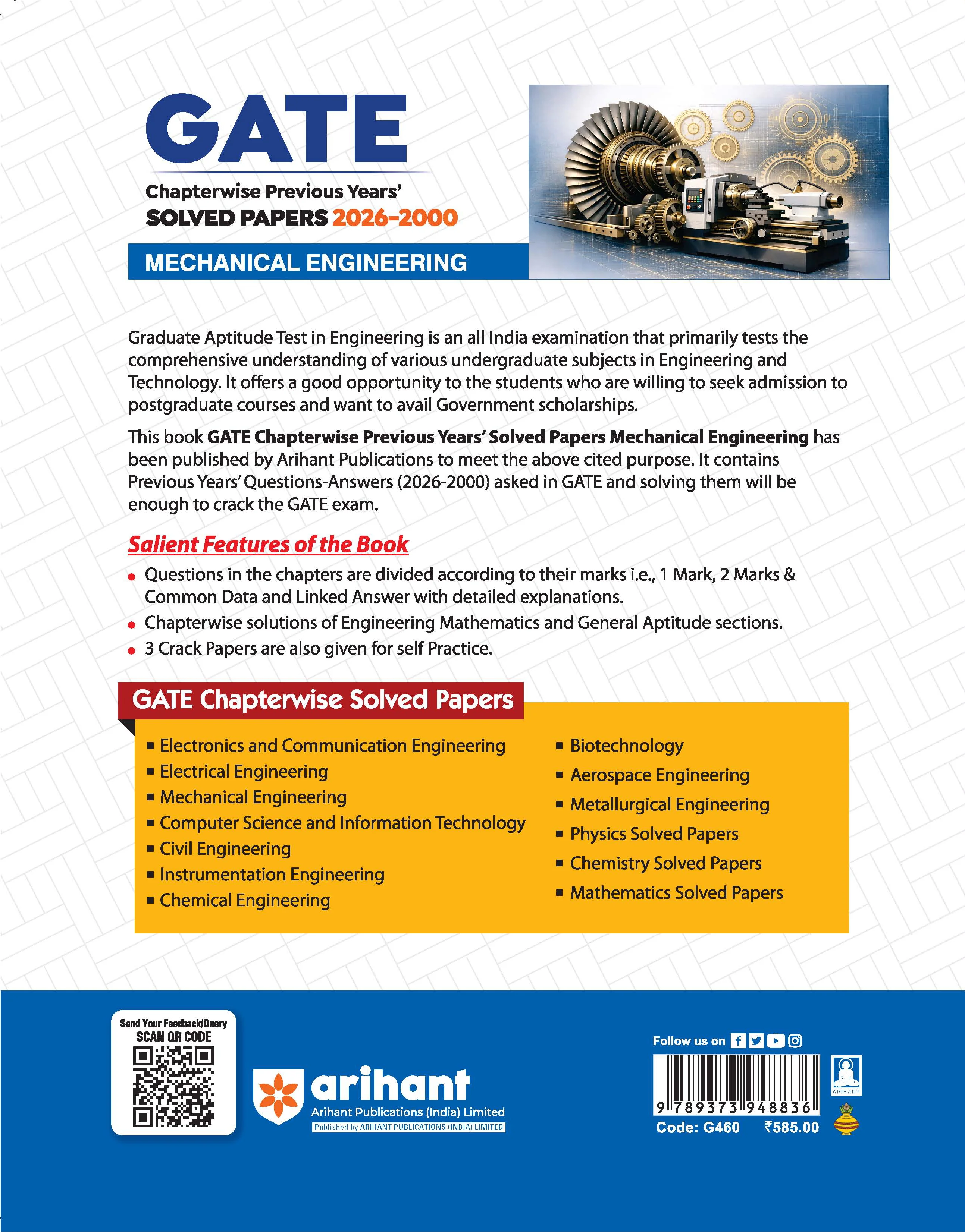 GATE Mechanical Engineering Chapterwise Solved Papers 2026–2000 |Chapterwise & Yearwise Detailed Explanations as per GATE Pattern - Image 8
