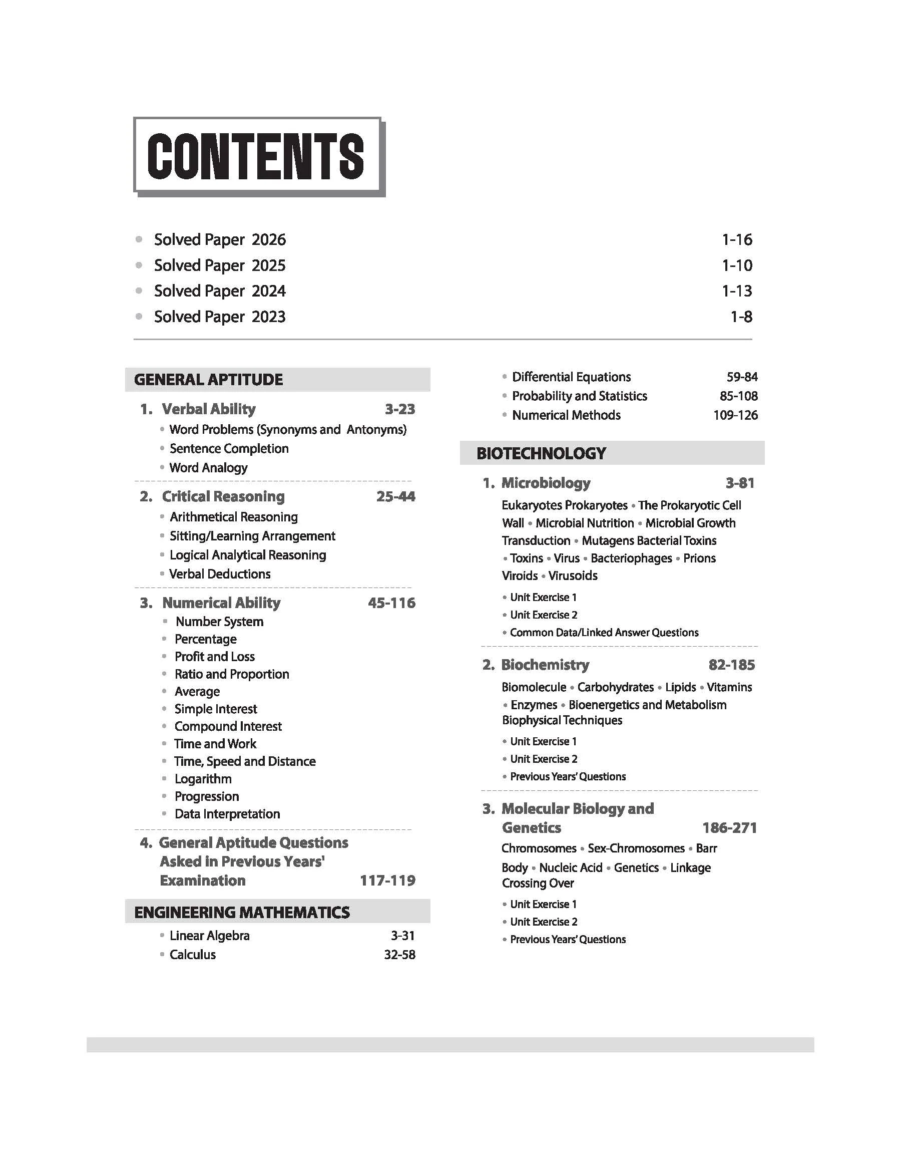 GATE Tutor 2027 Biotechnology | Solved Papers 2023–2026 & 3 Mock Tests | Complete ECE Preparation Book | Pfo. BM Agarwal, Akansha Singhal, Vidhika Goel - Image 2