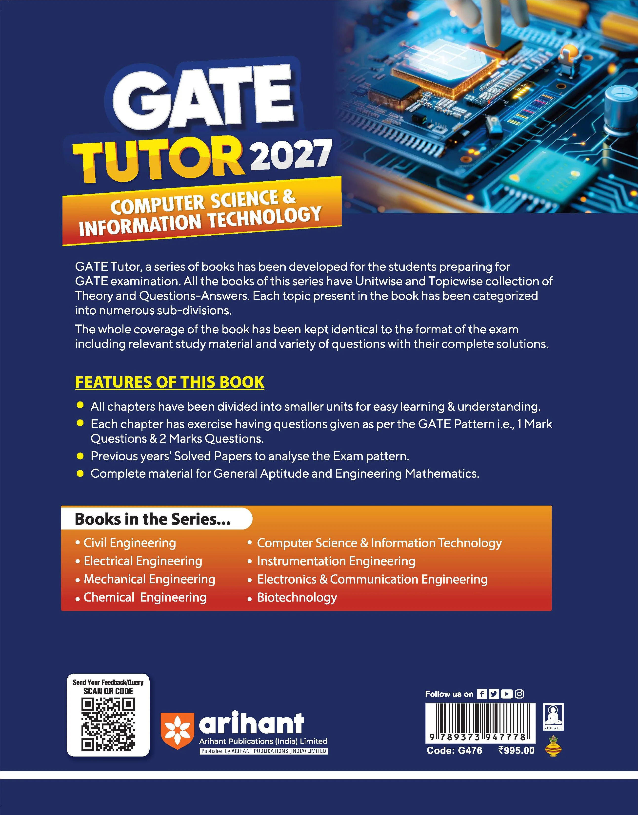 GATE Tutor 2027 Computer Science & Information Technology | Solved Papers 2023–2026 & 5 Mock Tests | Complete ECE Preparation Book | Shanti Kirupani, Prachi Jain, Amrita Mishra - Image 9