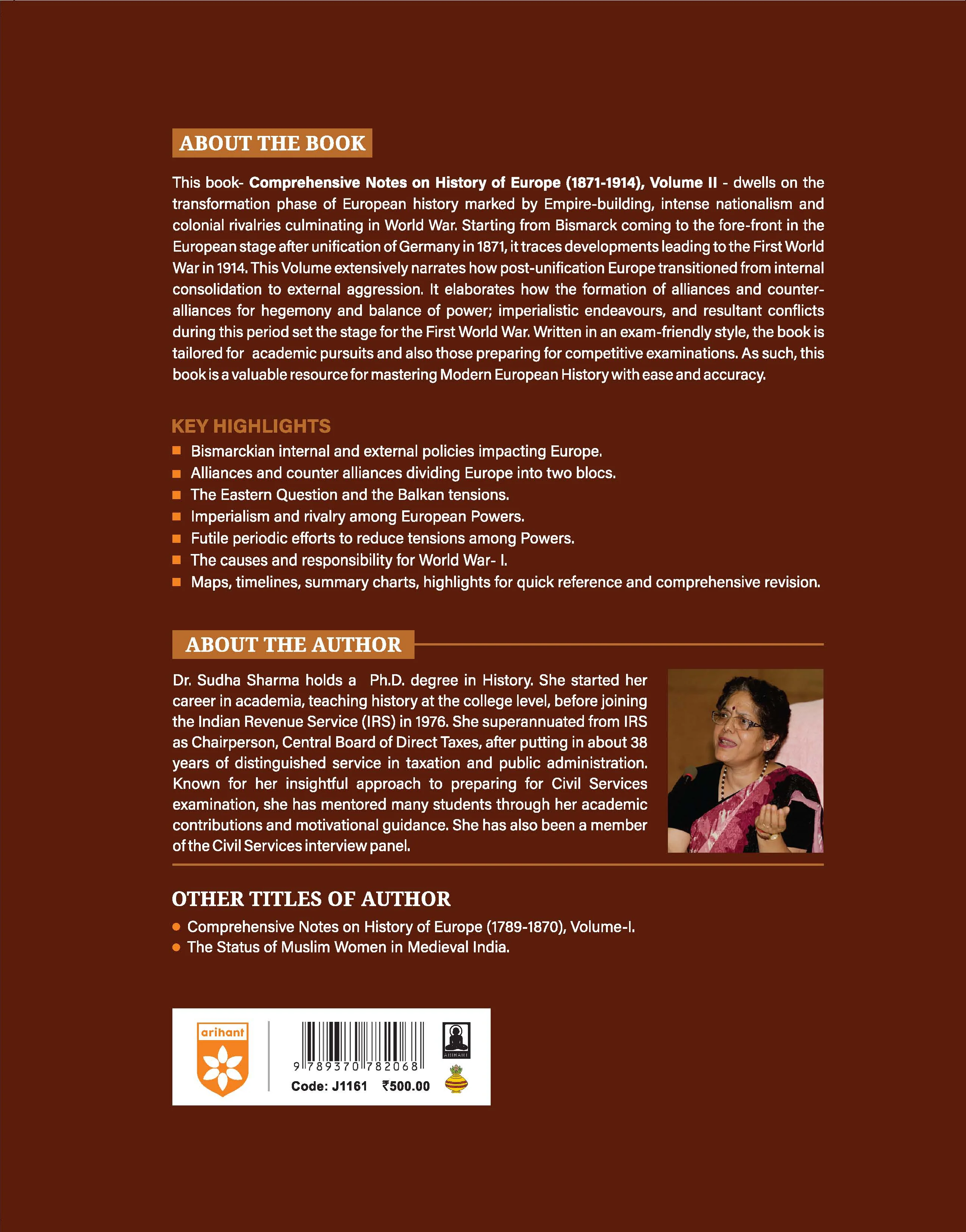 Complete Study Notes on History of Europe 1871 - 1914 Volume II | UPSC, State PCS & University Exams | By Dr Sudha Sharma - Image 2