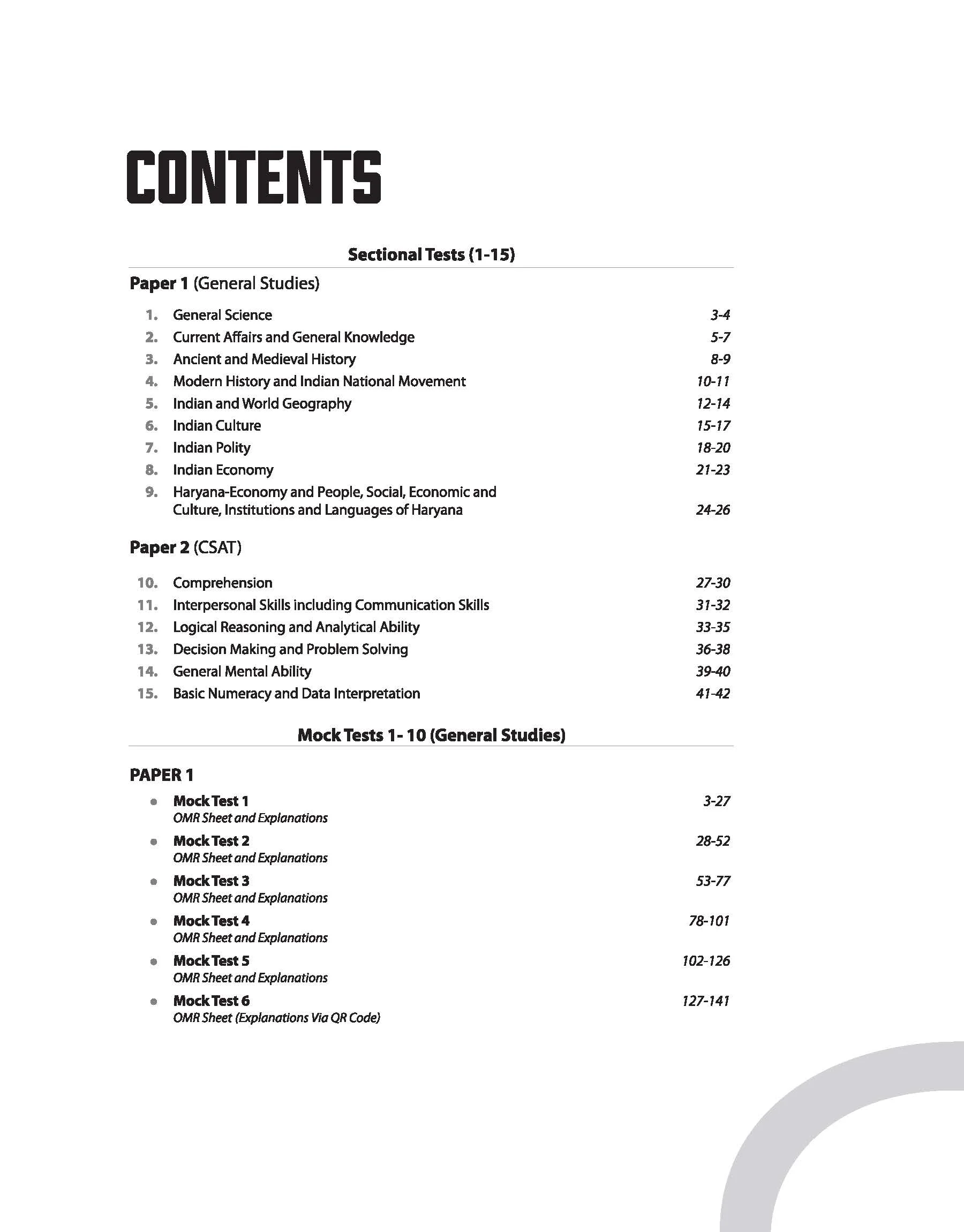 HPSC HCS Prelims 2025 | 15 Mock Tests 10 Solved 15 Section Tests |English Medium - Image 3