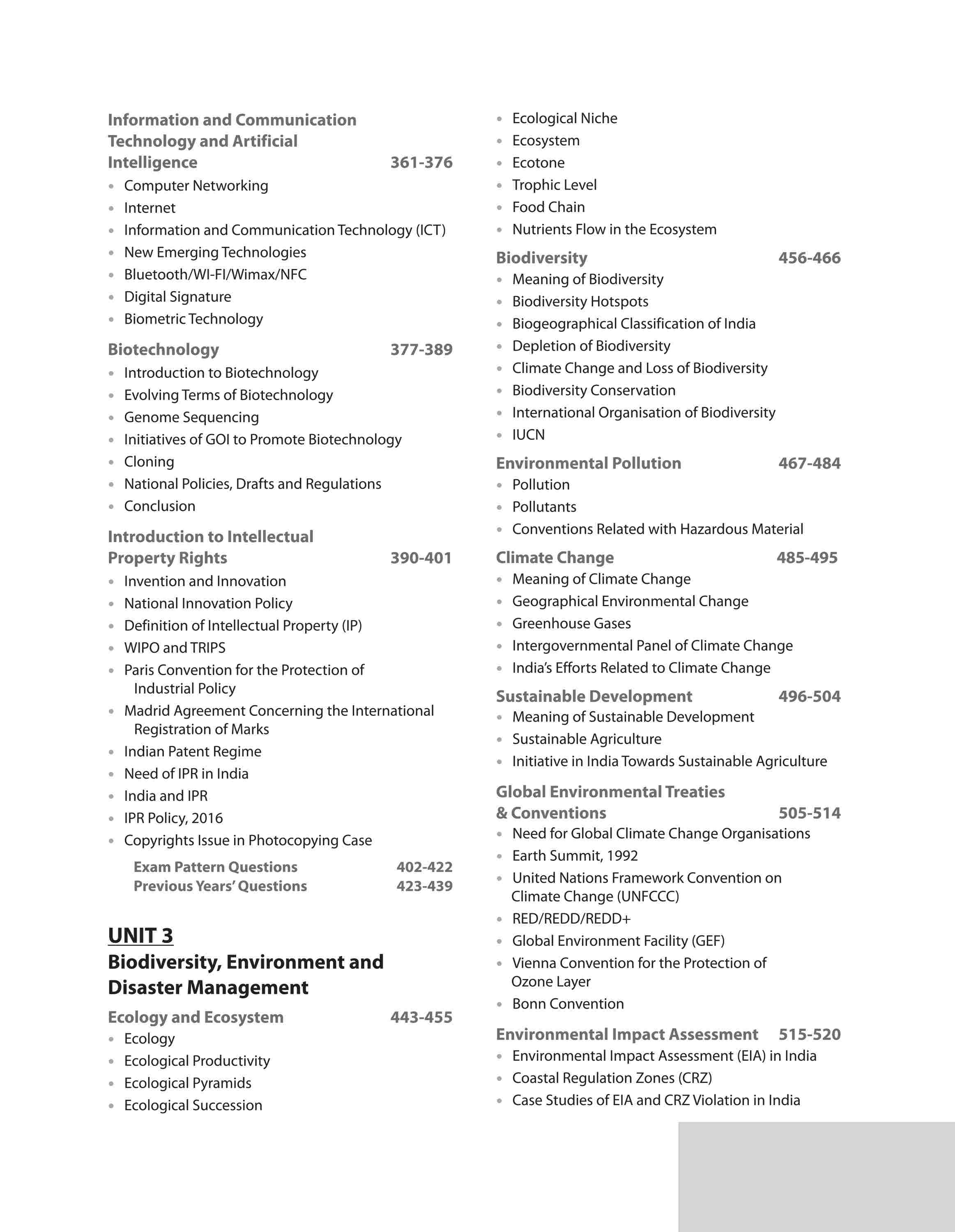 IAS Mains General Studies Paper - 3 Technology, Economic Development, Biodiversity, Environment, Security & Disaster Management - Image 5