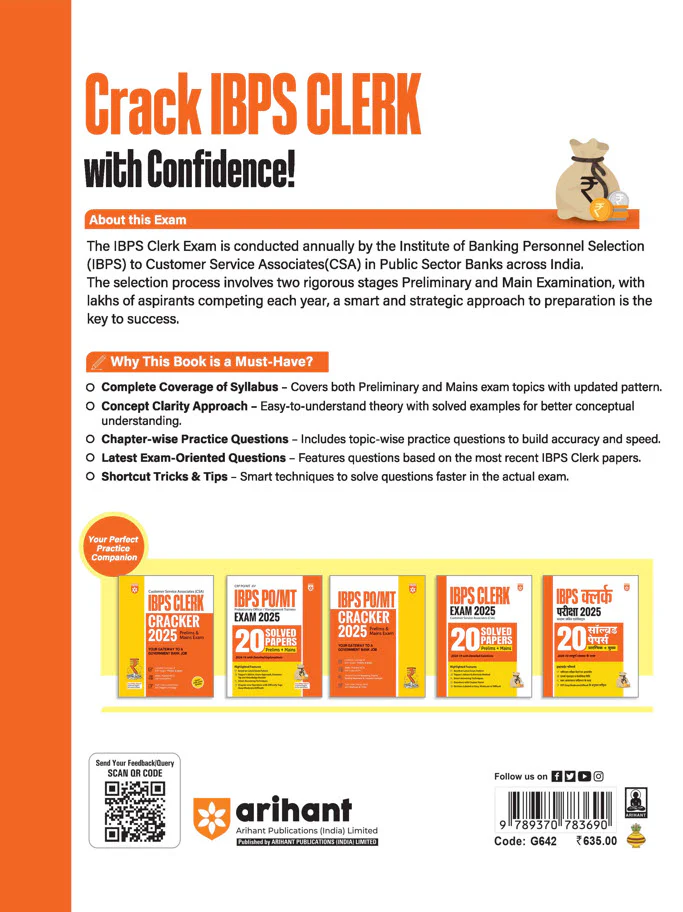 IBPS Clerk Prelims & Mains Exam 2025 | Customer Service Associate (CSA) | 3000+ Practice MCQs with Explanations | Complete Coverage of Both Stages – Prelims & Mains | Free Online Support - Image 2