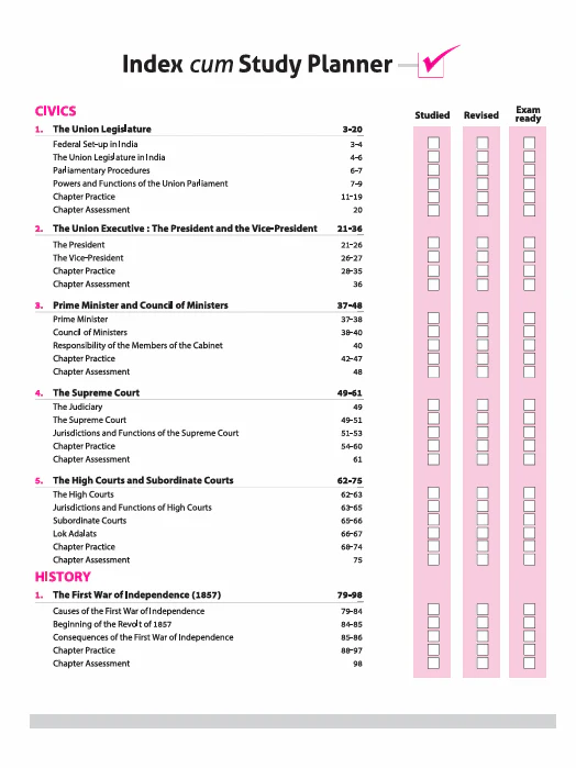 ICSE All in One History & Civics Class 10 Exam 2026 | With Board's Questions Upto 2025, Exam Pattern Questions, Chapter Exercises, Specimen & Sample Papers - Image 3