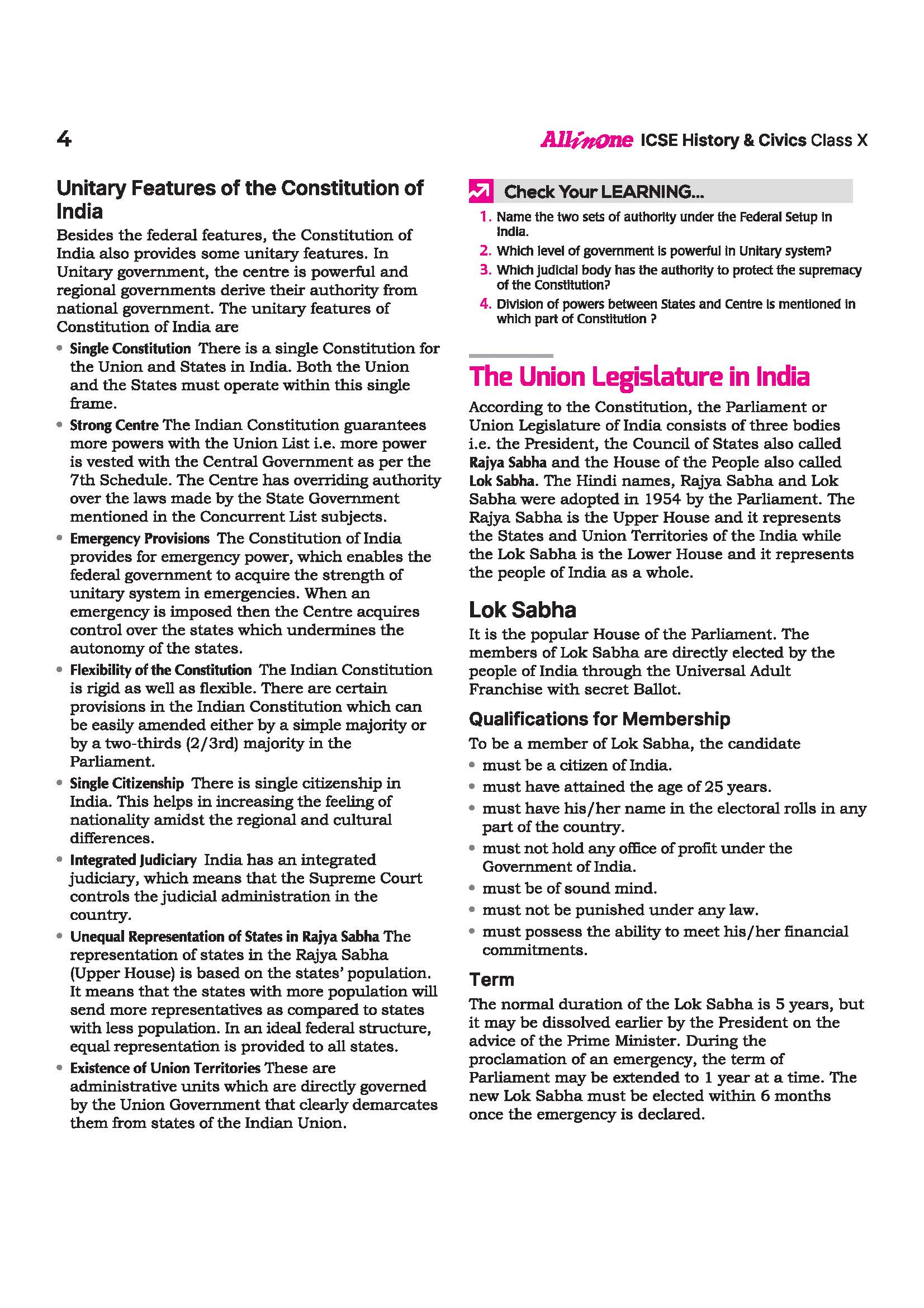 ICSE All in One History & Civics Class 10 Exam 2027 | Complete Study Guide with Internal Assessment | Theory, Chapter Exercises, Sample Papers & Exam Questions - Image 8