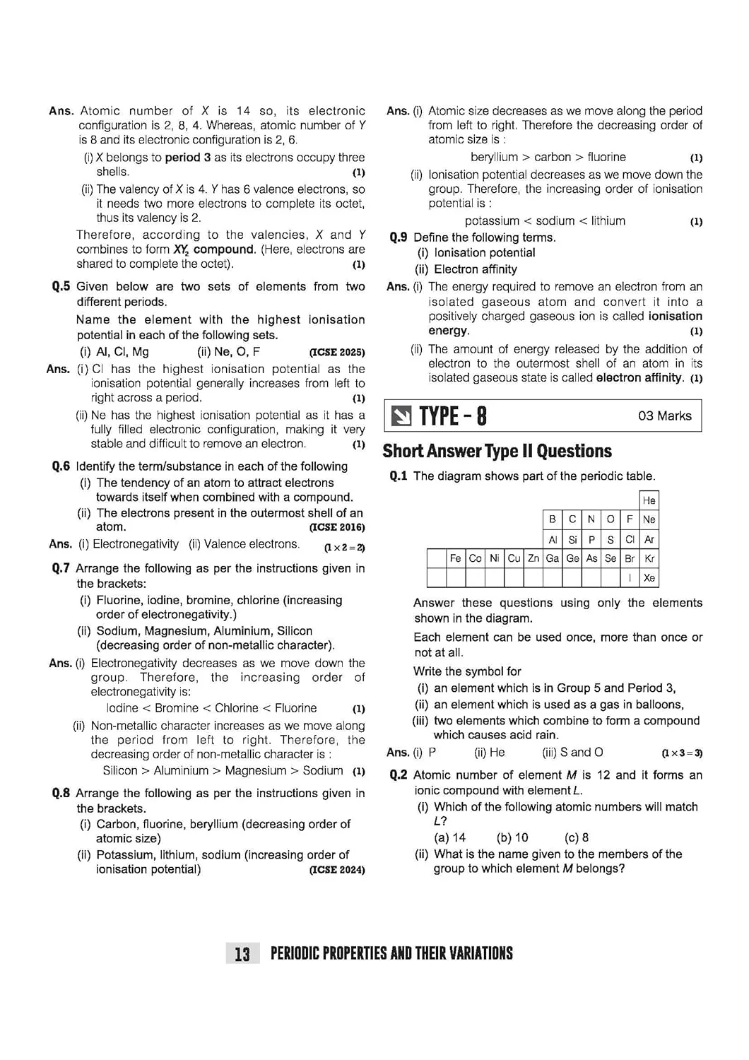 ICSE Chemistry Class 10 Exam | Quick Theory, Exam Pattern Questions & Sample Papers | As per Latest ICSE Syllabus | Que Bee 2nd Edition - Image 8