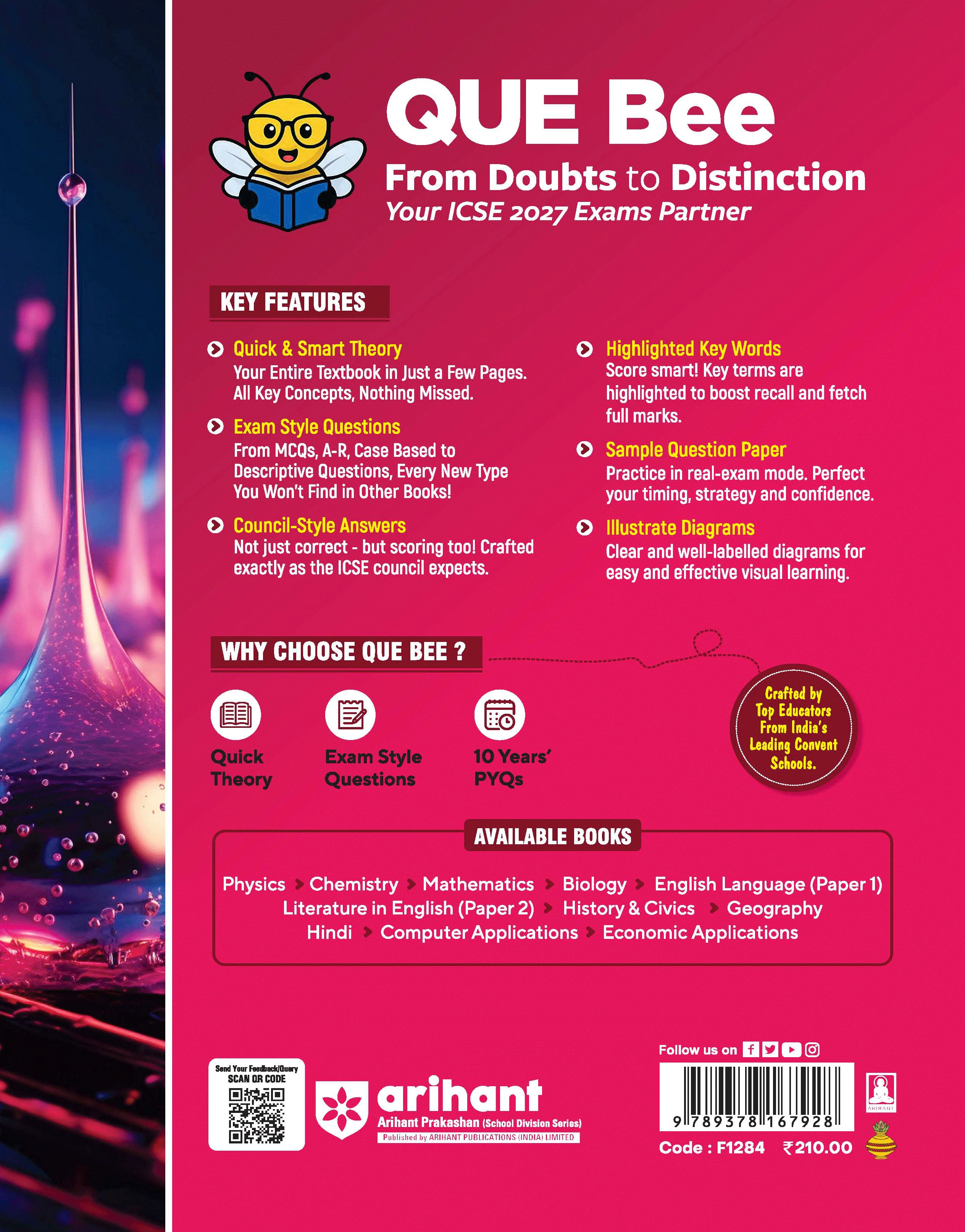 ICSE Chemistry Class 9 Exam Book | Quick Theory, Exam Pattern Questions & Sample Papers | As per Latest ICSE Syllabus | Que Bee 2nd Edition - Image 11