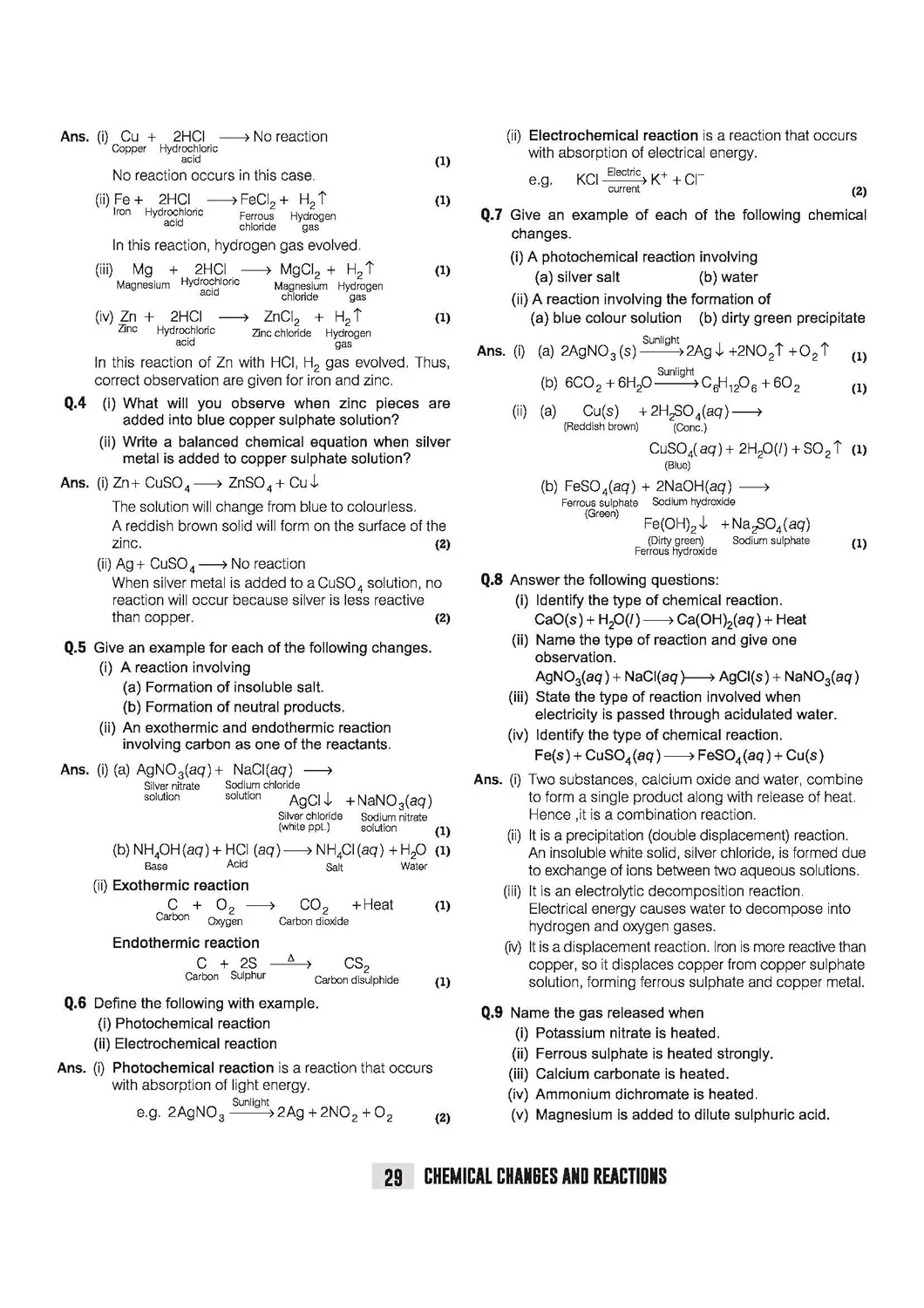 ICSE Chemistry Class 9 Exam Book | Quick Theory, Exam Pattern Questions & Sample Papers | As per Latest ICSE Syllabus | Que Bee 2nd Edition - Image 8