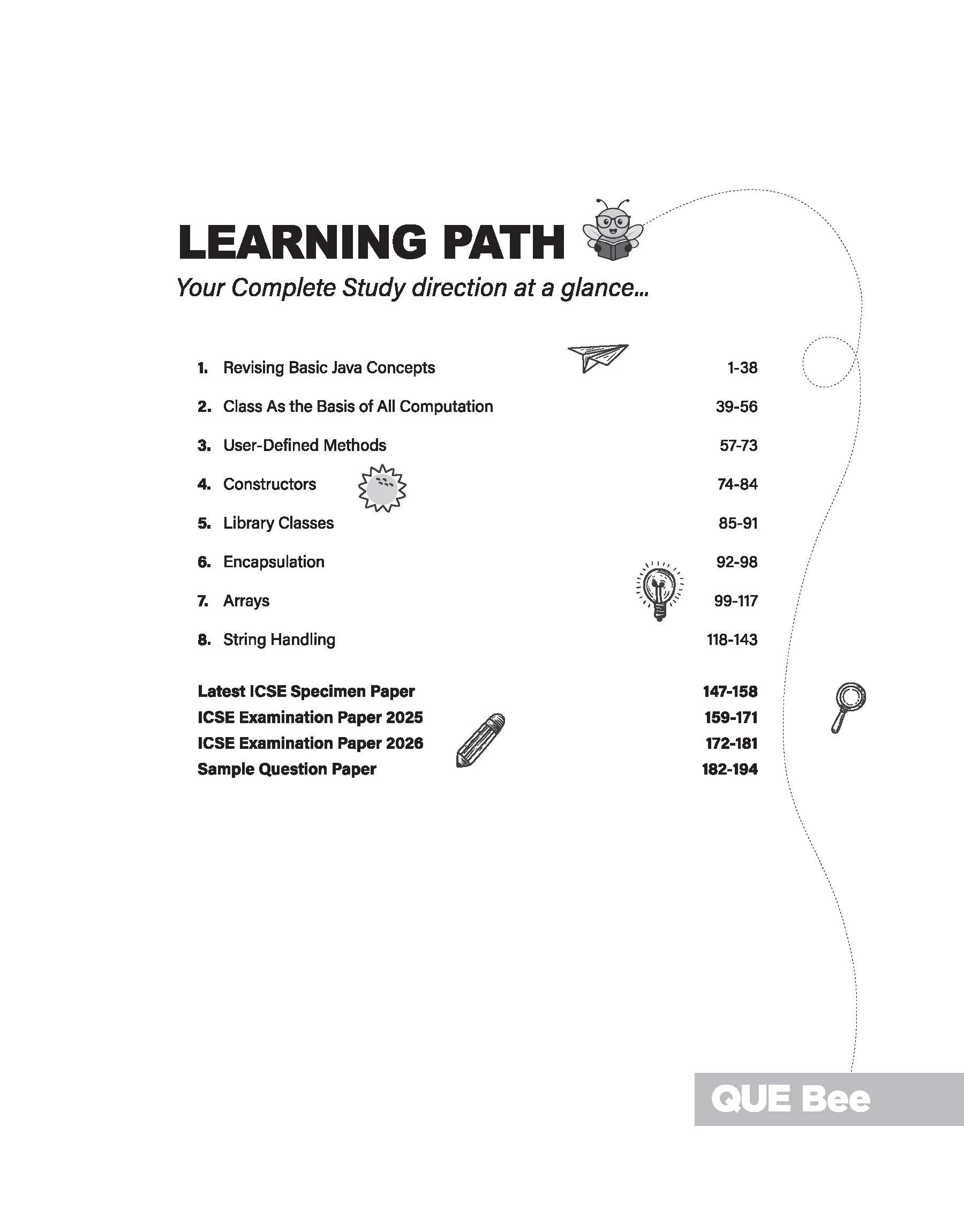 ICSE Computers Application Class 10 Exam | Quick Theory, Exam Pattern Questions & Sample Papers | As per Latest ICSE Syllabus | Que Bee 2nd Edition - Image 5