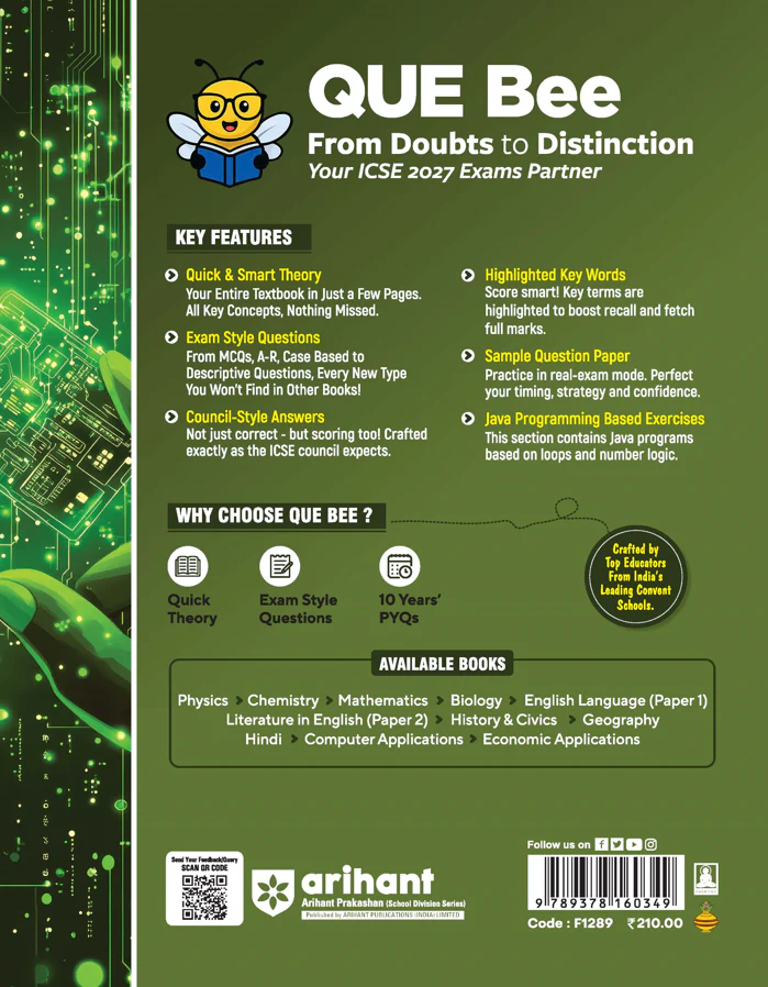 ICSE Computer Applications Class 9 Exam Book | Quick Theory, Exam Pattern Questions & Sample Papers | As per Latest ICSE Syllabus | Que Bee 2nd Edition - Image 10