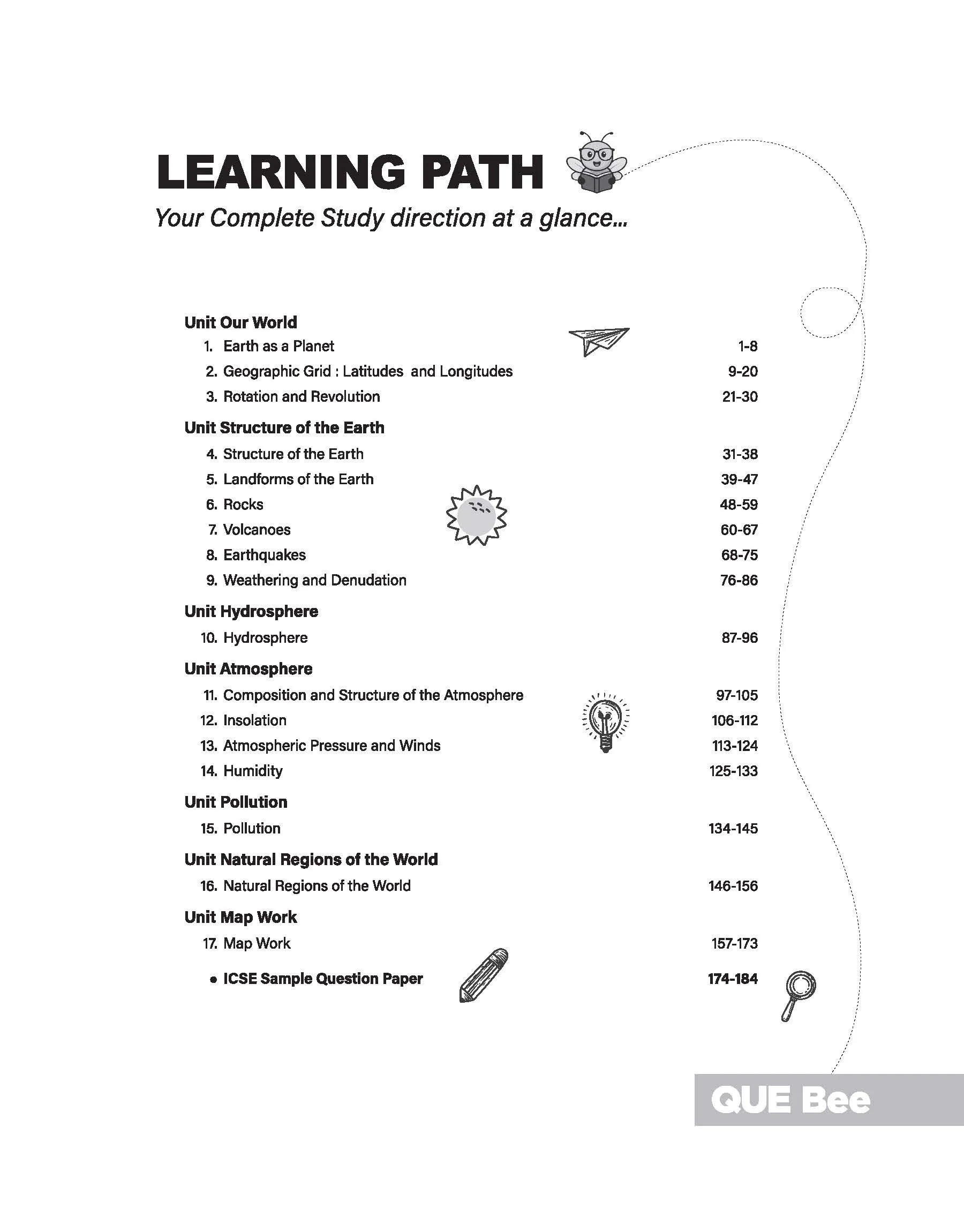 ICSE Geography Class 9 Exam Book | Quick Theory, Exam Pattern Questions & Sample Papers | As per Latest ICSE Syllabus | Que Bee 2nd Edition - Image 5