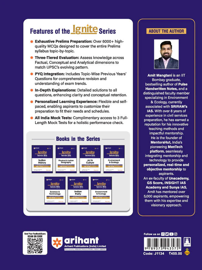 Ignite Topicwise MCQs - Indian Polity for UPSC & State PCS Prelims | 1000+ MCQs with Explanations | UPSC Assessment + Past Learning Round | 50+ Direct Hits in Prelims - Image 3
