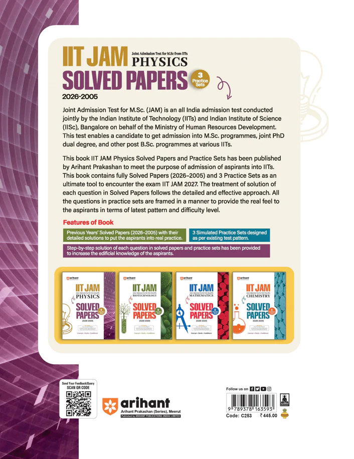 IIT JAM 2027 | Physics Solved Papers (2026–2005) with 3 Practice Sets | 100% Detailed Step by Step Explanations - Image 2