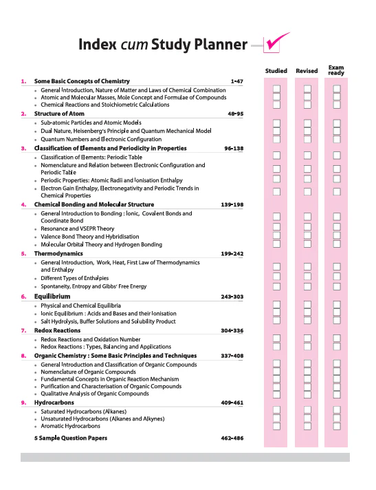 ISC All in One Chemistry Class 11 Exam 2026 | Simplified Theory, Topic & Chapter Exercises, Exam Pattern Ques with Sample Question Papers - Image 2