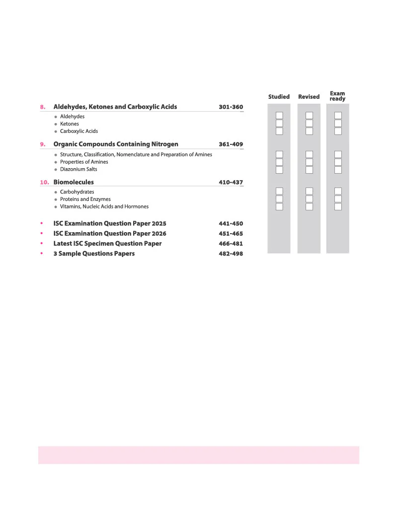 ISC All in One Chemistry Class 12 Exam 2027 | Complete Study Guide with Internal Assessment | Theory, Chapter Exercises, Sample Papers & Exam Questions - Image 5