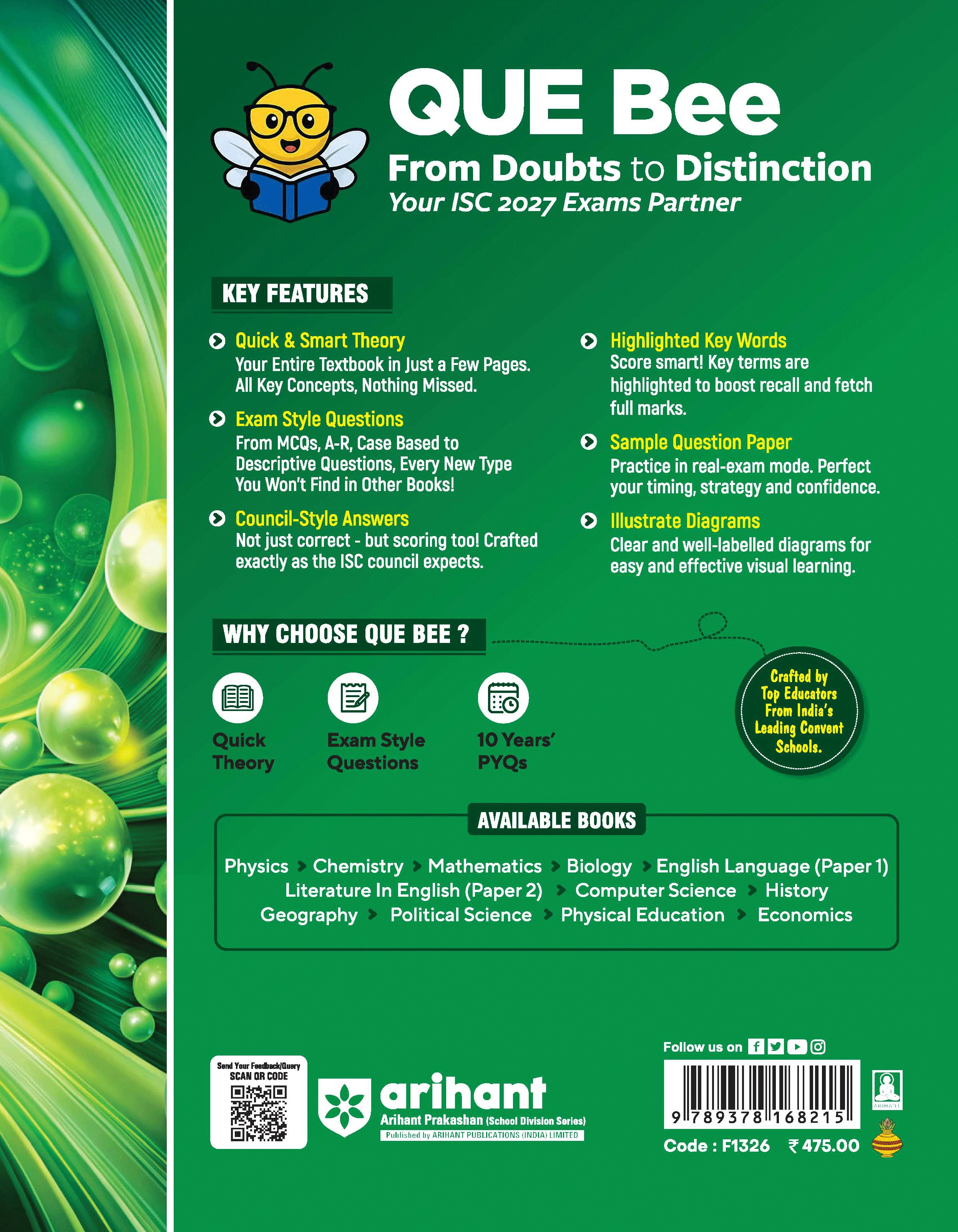 ISC Chemistry Class 11 Exam Book | Quick Theory, Exam Pattern Questions & Sample Papers | As per Latest ICSE Syllabus | Que Bee 2nd Edition - Image 10