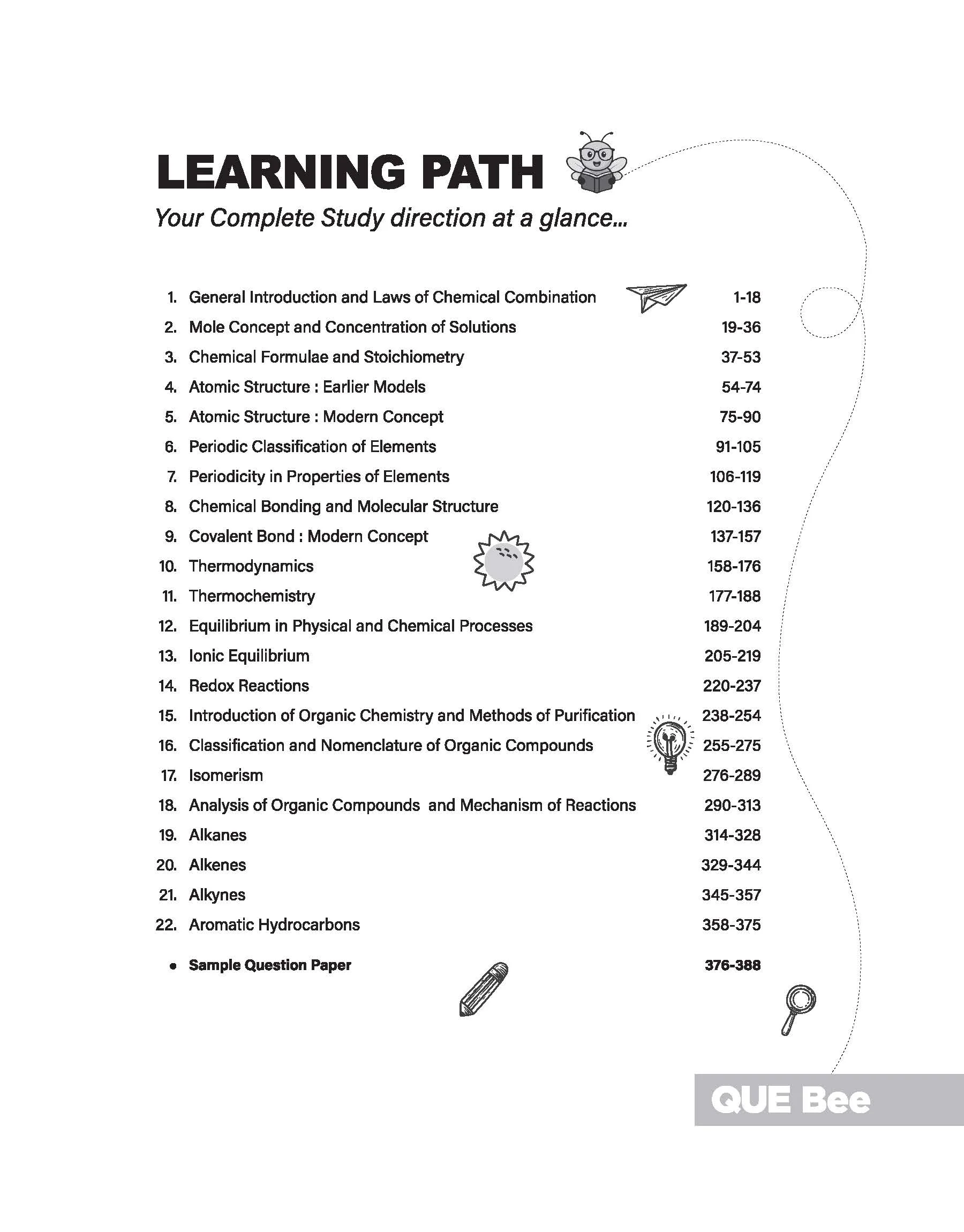 ISC Chemistry Class 11 Exam Book | Quick Theory, Exam Pattern Questions & Sample Papers | As per Latest ICSE Syllabus | Que Bee 2nd Edition - Image 5