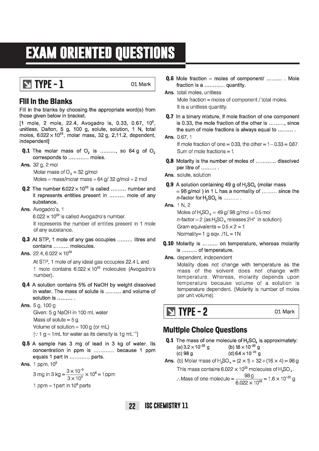ISC Chemistry Class 11 Exam Book | Quick Theory, Exam Pattern Questions & Sample Papers | As per Latest ICSE Syllabus | Que Bee 2nd Edition - Image 7