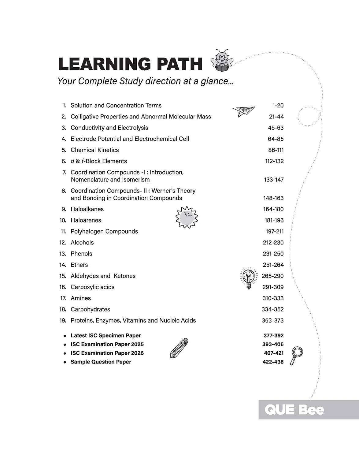 ISC Chemistry Class 12 Exam | Quick Theory, Exam Pattern Questions & Sample Papers | As per Latest ICSE Syllabus | Que Bee 2nd Edition - Image 5