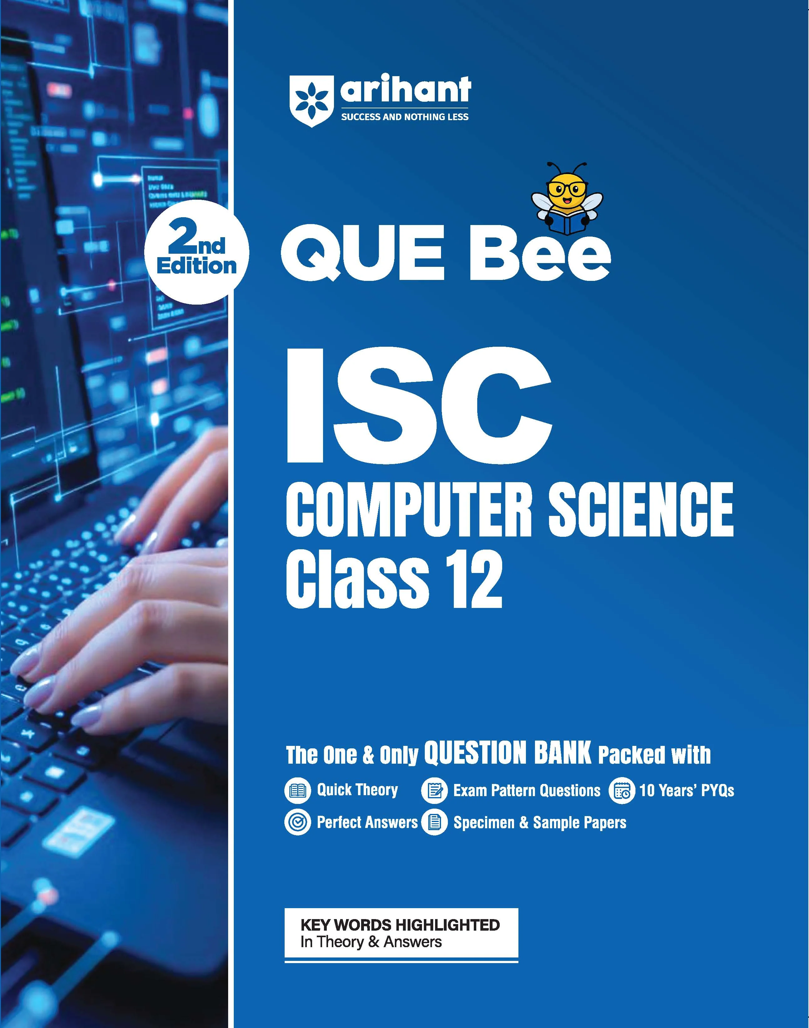 ISC Computer Science Class 12 Exam | Quick Theory, Exam Pattern Questions & Sample Papers | As per Latest ICSE Syllabus | Que Bee 2nd Edition