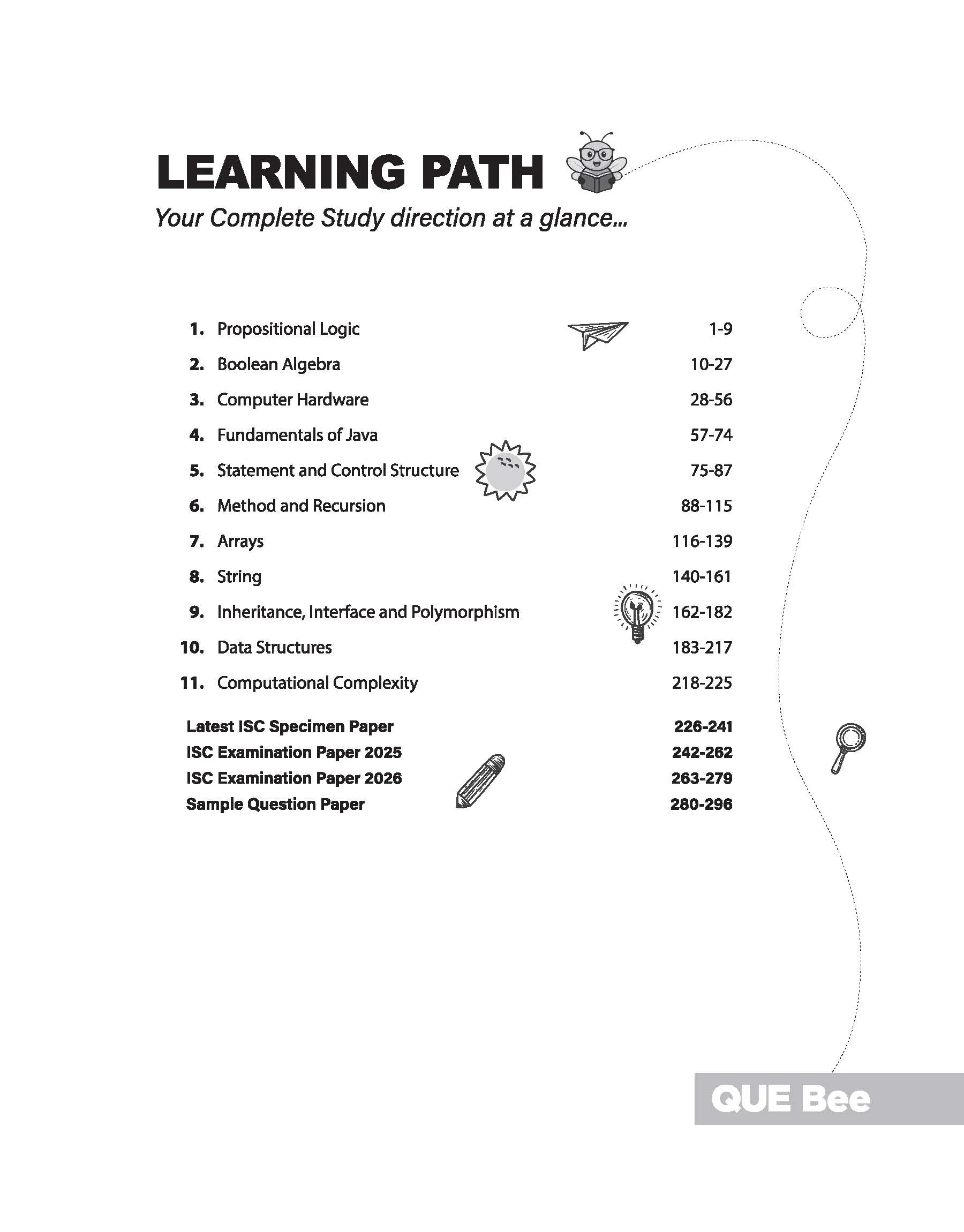 ISC Computer Science Class 12 Exam | Quick Theory, Exam Pattern Questions & Sample Papers | As per Latest ICSE Syllabus | Que Bee 2nd Edition - Image 5