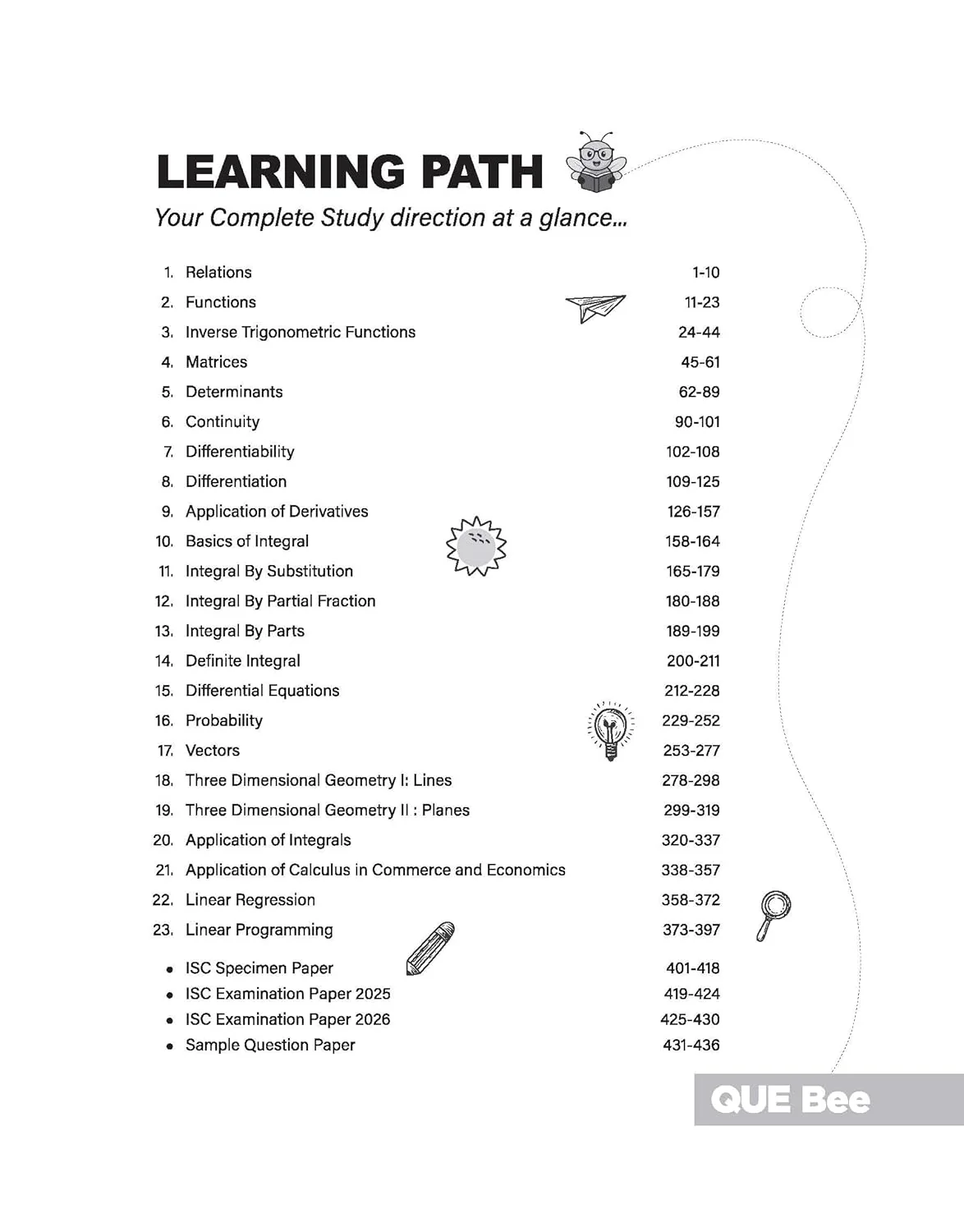 ISC Mathematics Class 12 Exam | Quick Theory, Exam Pattern Questions & Sample Papers | As per Latest ICSE Syllabus | Que Bee 2nd Edition - Image 6