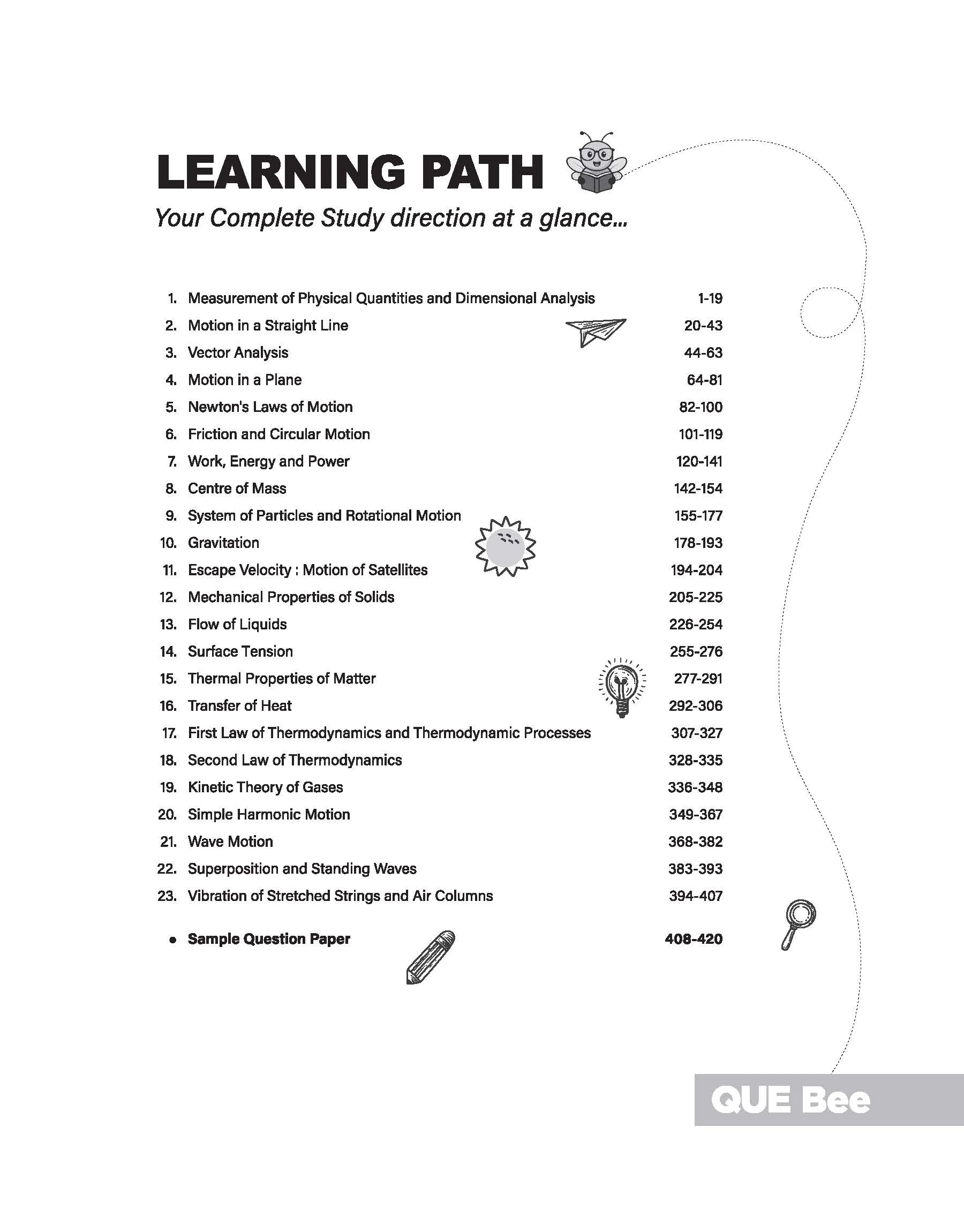 ISC Physics Class 11 Exam Book | Quick Theory, Exam Pattern Questions & Sample Papers | As per Latest ICSE Syllabus | Que Bee 2nd Edition - Image 5