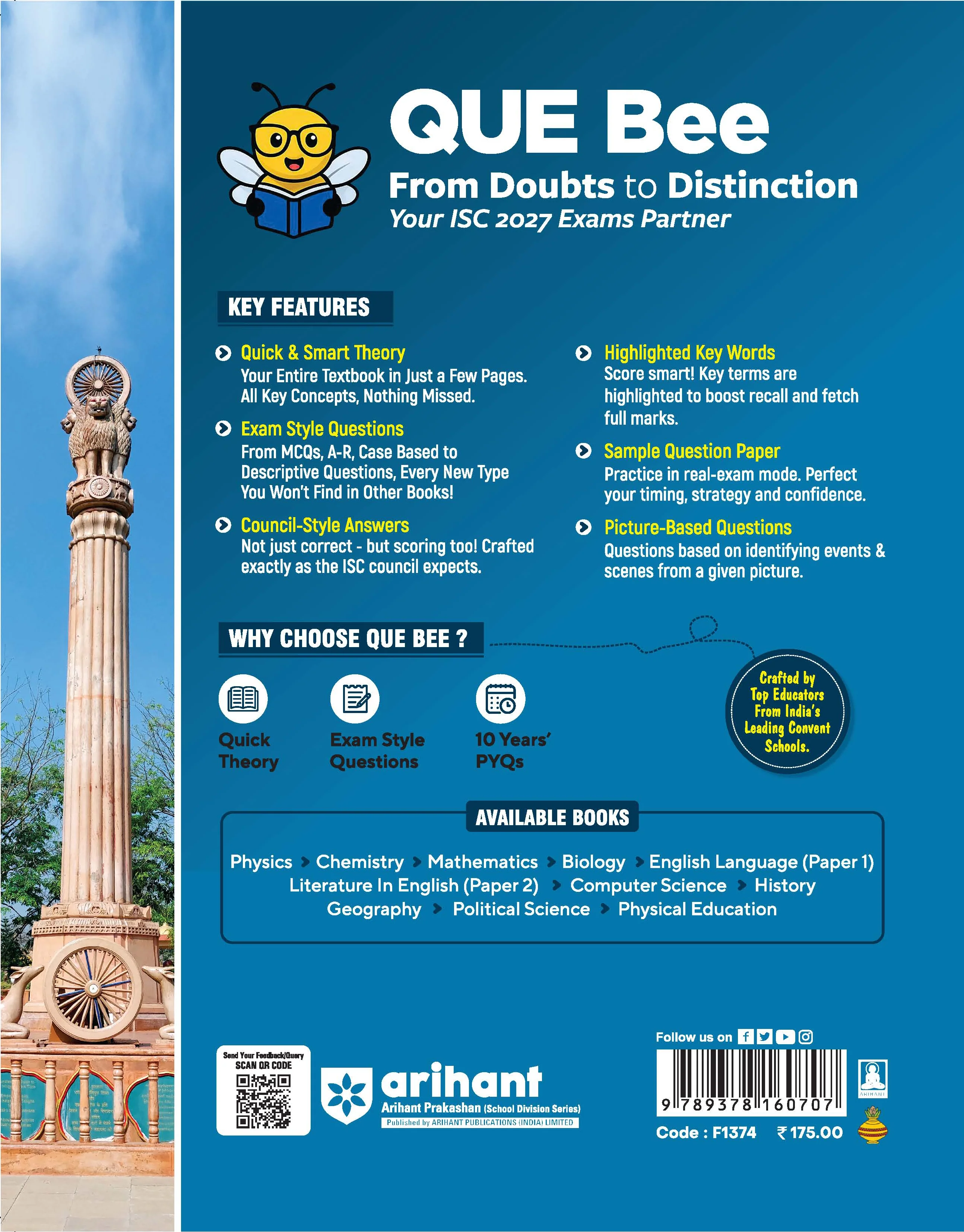 ISC Political Science Class 11 Exam | Quick Theory, Exam Pattern Questions & Sample Papers | As per Latest ICSE Syllabus | Que Bee 2nd Edition - Image 11