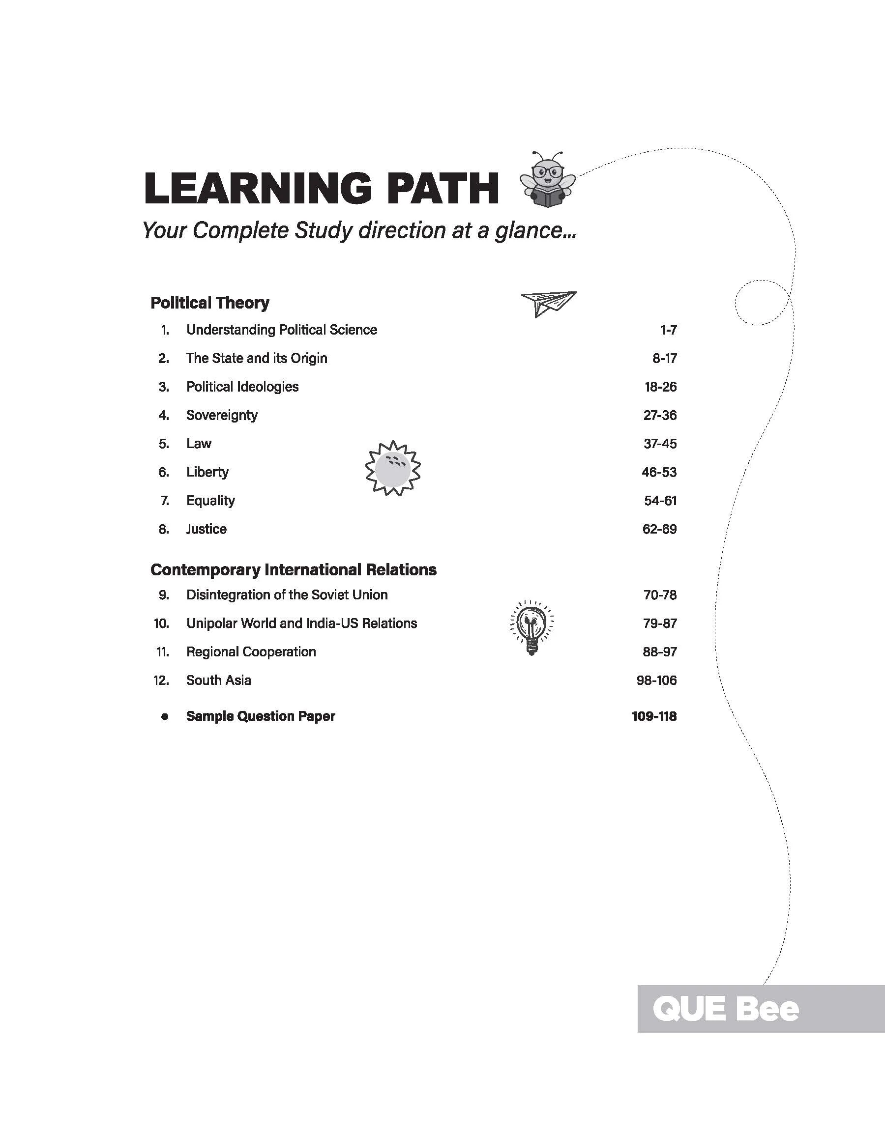 ISC Political Science Class 11 Exam | Quick Theory, Exam Pattern Questions & Sample Papers | As per Latest ICSE Syllabus | Que Bee 2nd Edition - Image 5