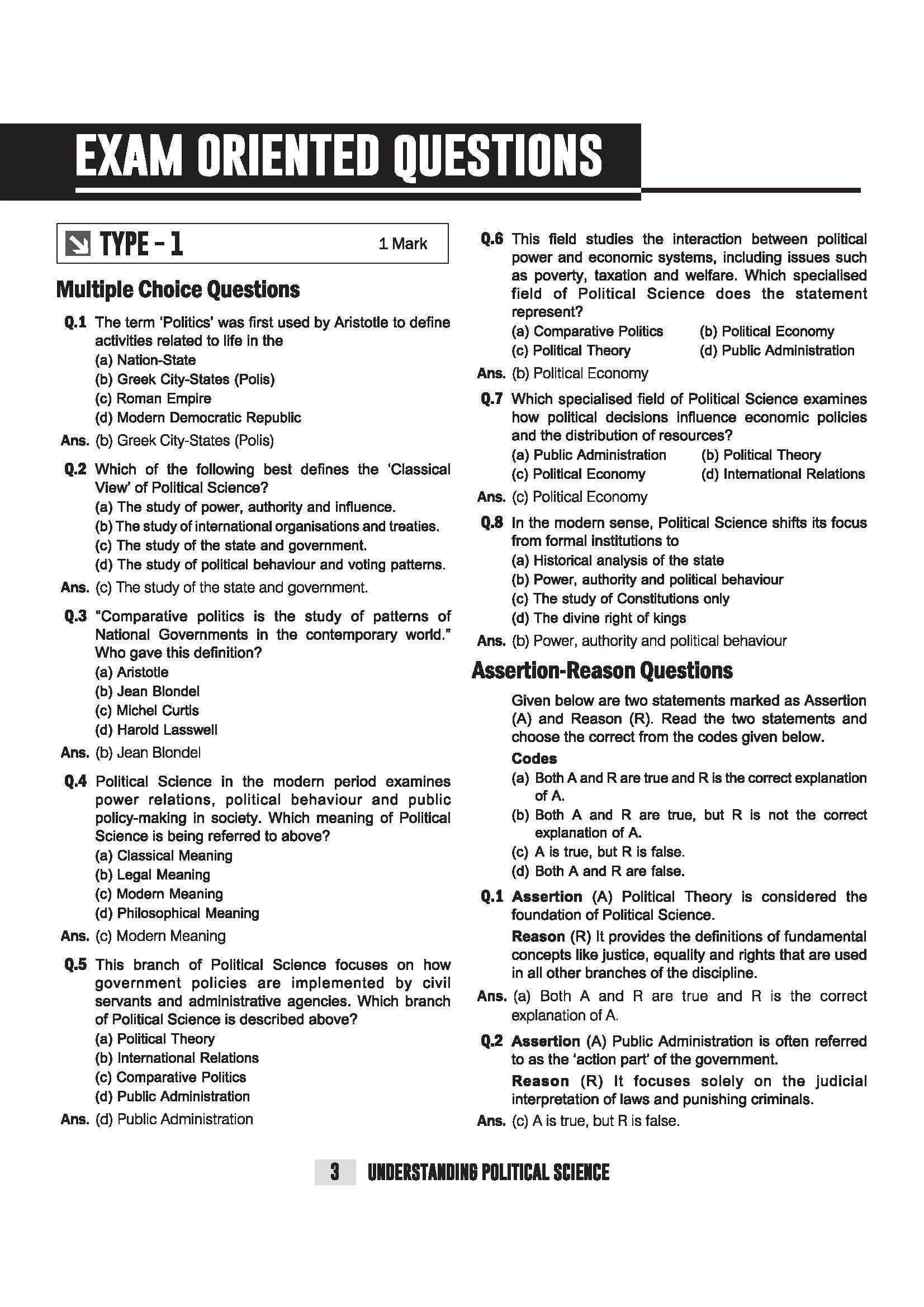 ISC Political Science Class 11 Exam | Quick Theory, Exam Pattern Questions & Sample Papers | As per Latest ICSE Syllabus | Que Bee 2nd Edition - Image 8