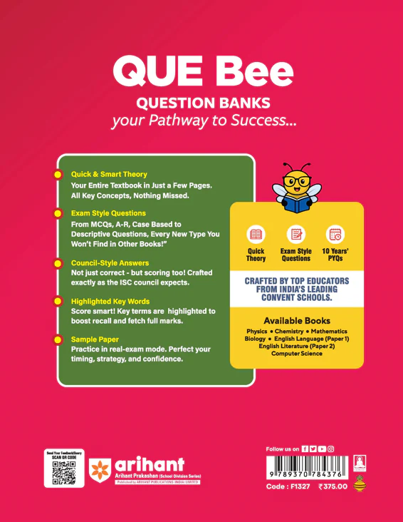 ISC QUE Bee Biology Class 11 Exam 2026 | Quick Theory, Exam Pattern Questions, Sample Question Papers | Key Words Highlighted - Image 3