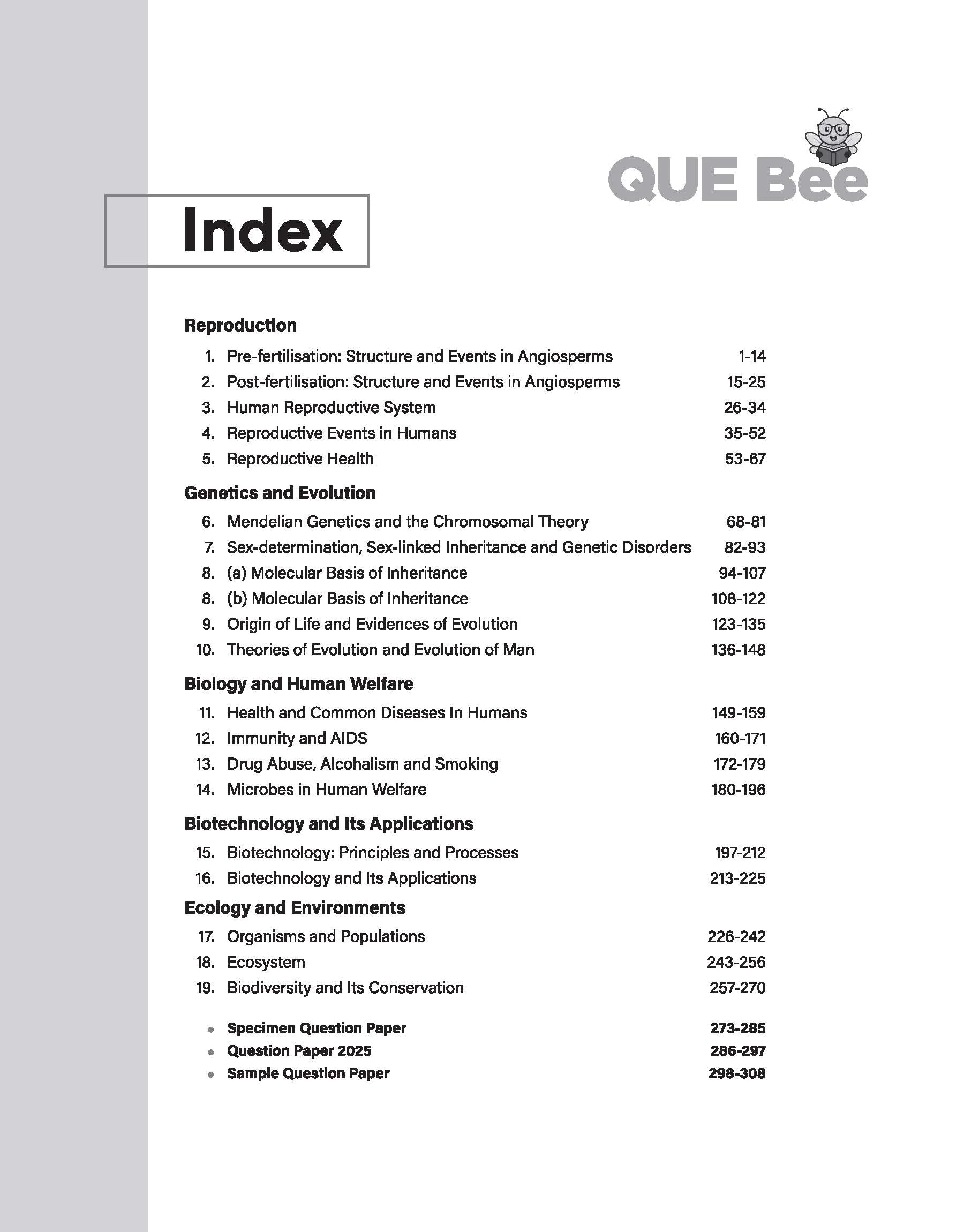ISC QUE Bee Biology Class 12 Exam 2026 | Quick Theory, Exam Pattern Questions, Speciman & Sample Papers | Key Words Highlighted in Theory & Answer - Image 2