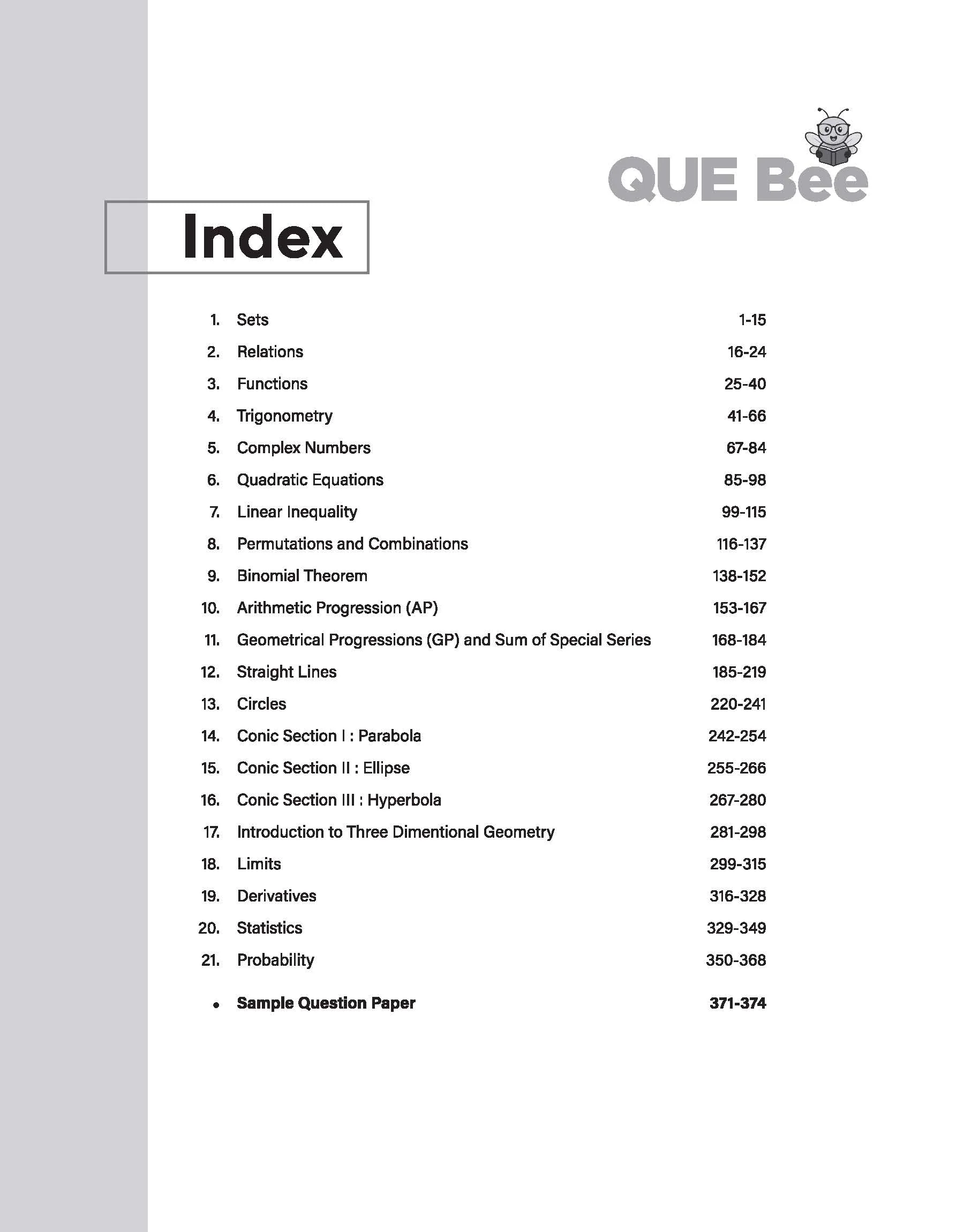 ISC QUE Bee Mathematics Class 11 Exam 2026 | Quick Theory, Exam Pattern Questions, Sample  Papers | Key Words Highlighted - Image 2