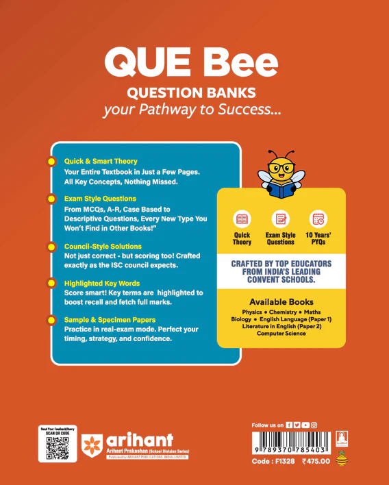 ISC QUE Bee Mathematics Class 11 Exam 2026 | Quick Theory, Exam Pattern Questions, Sample  Papers | Key Words Highlighted - Image 3