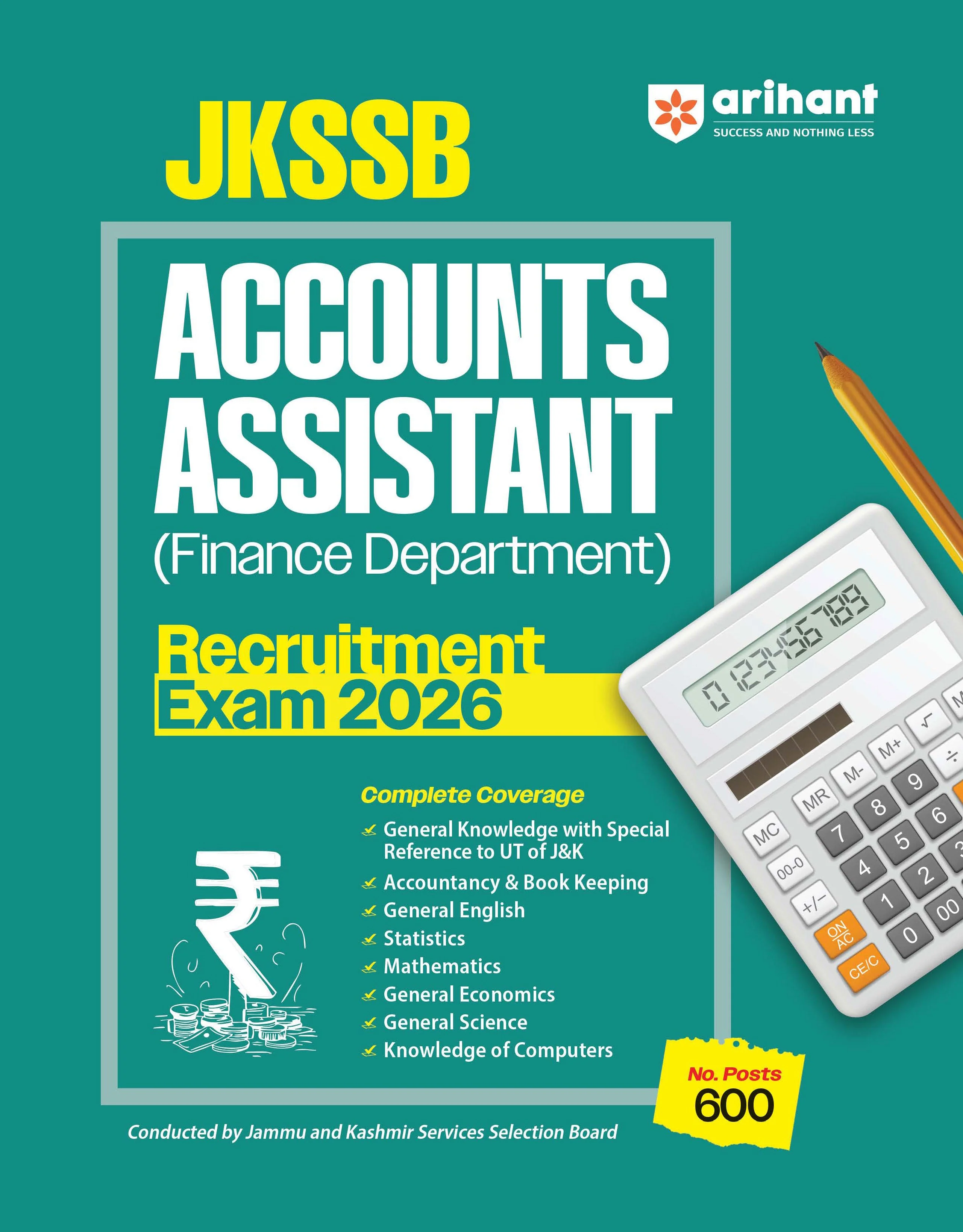 JKSSB Accounts Assistant (Finance Department) Recruitment Exam 2026 | Complete Study Guide | Accountancy, GK (UT of J&K), Maths, English, Economics & Computers