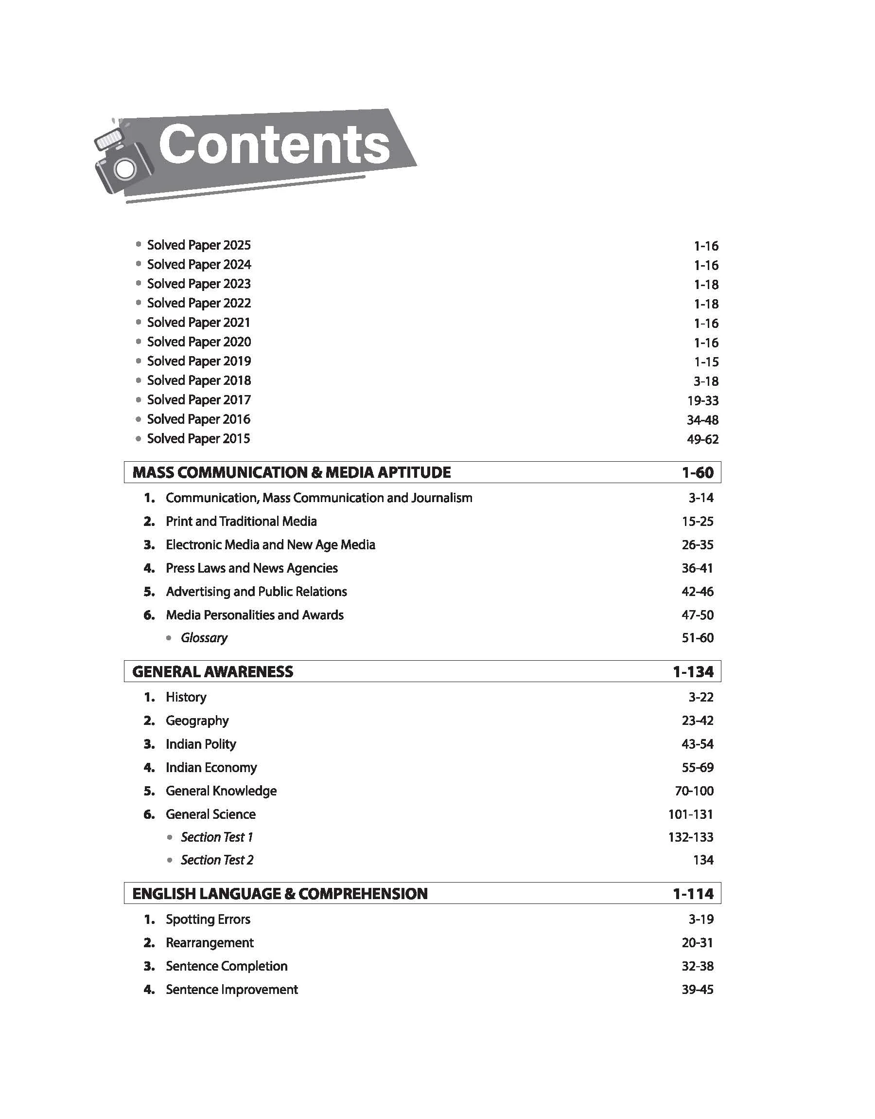 Journalism & Mass Communication Entrance Exam 2026 | Study Guide with Latest Solved Papers 2025 & 2000+ Practice MCQs | English Medium - Image 3