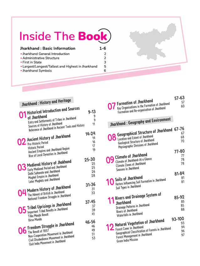 Know Your State Jharkhand (General Knowledge) | With Coloured Map, Practice MCQs, PYQs & Budget 2025-26 | Highly Useful for JPSC, JSSC & Other Competitive Exams | Revised Edition - Image 3