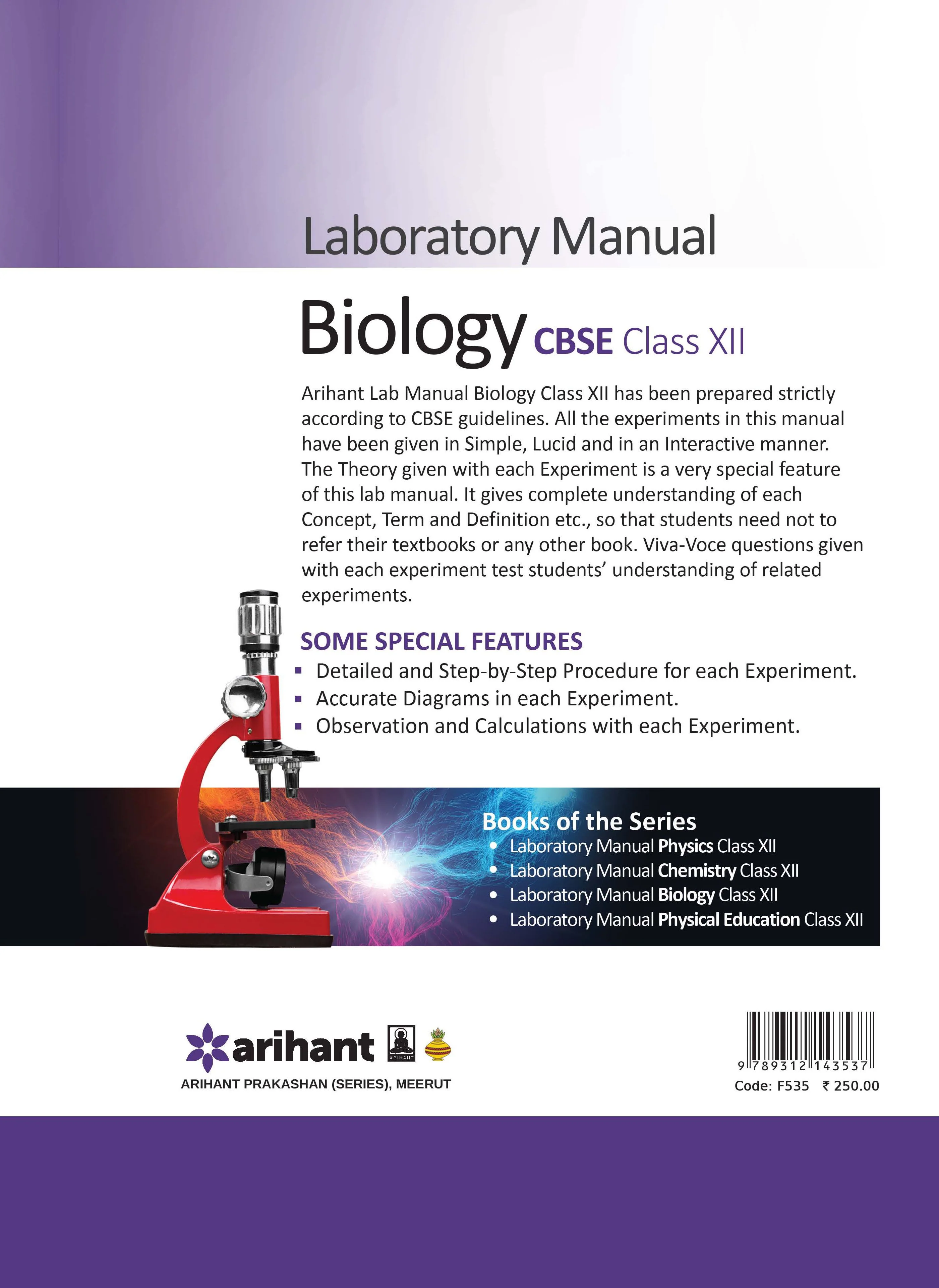 Laboratory Manual for CBSE Biology Class 12 I All experiments as per CBSE guidelines I Detailed and step-by-step procedure, Accurate diagrams, observation, and calculations with Viva-Voce - Image 2