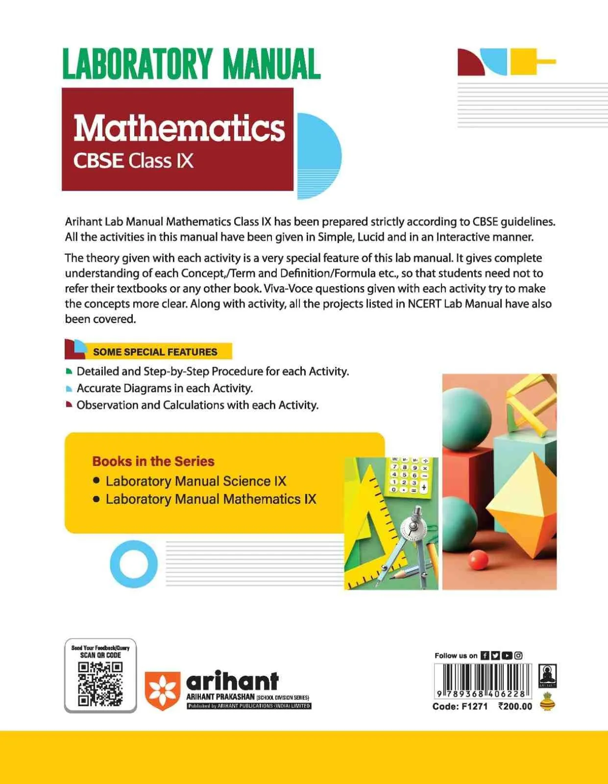 Laboratary Manual CBSE - Mathematics Class-9th | Revised Edition - Image 2