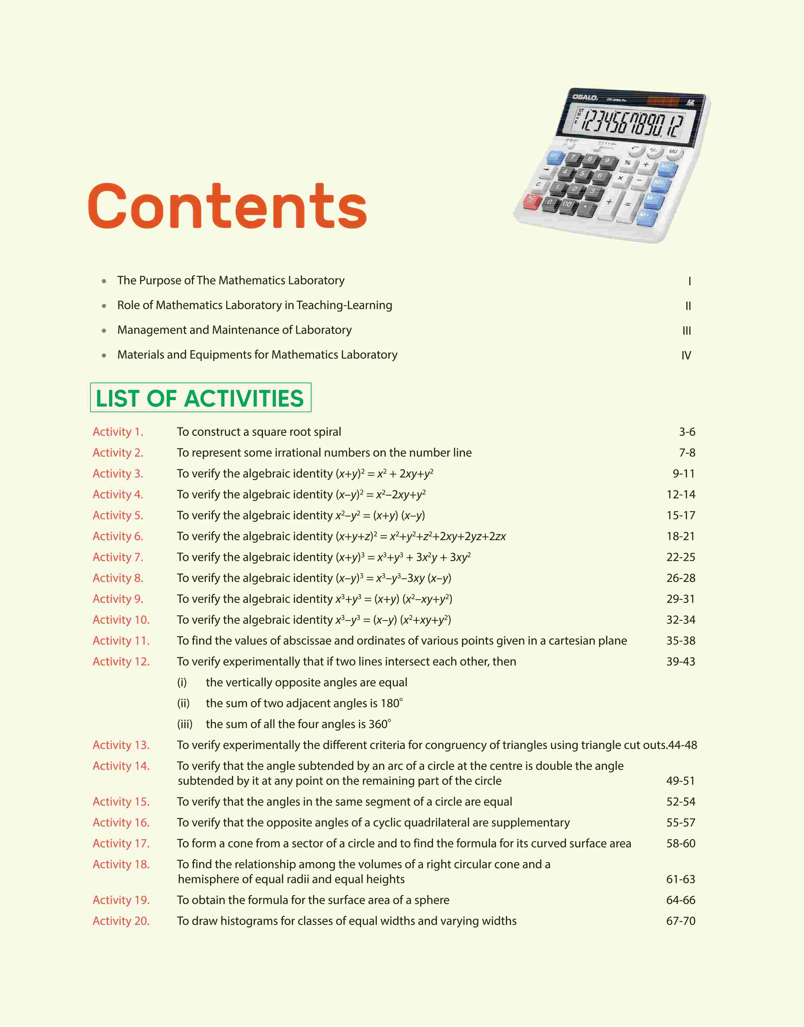 Laboratory Manual CBSE - Mathematics Class 9th | Revised Edition - Image 3