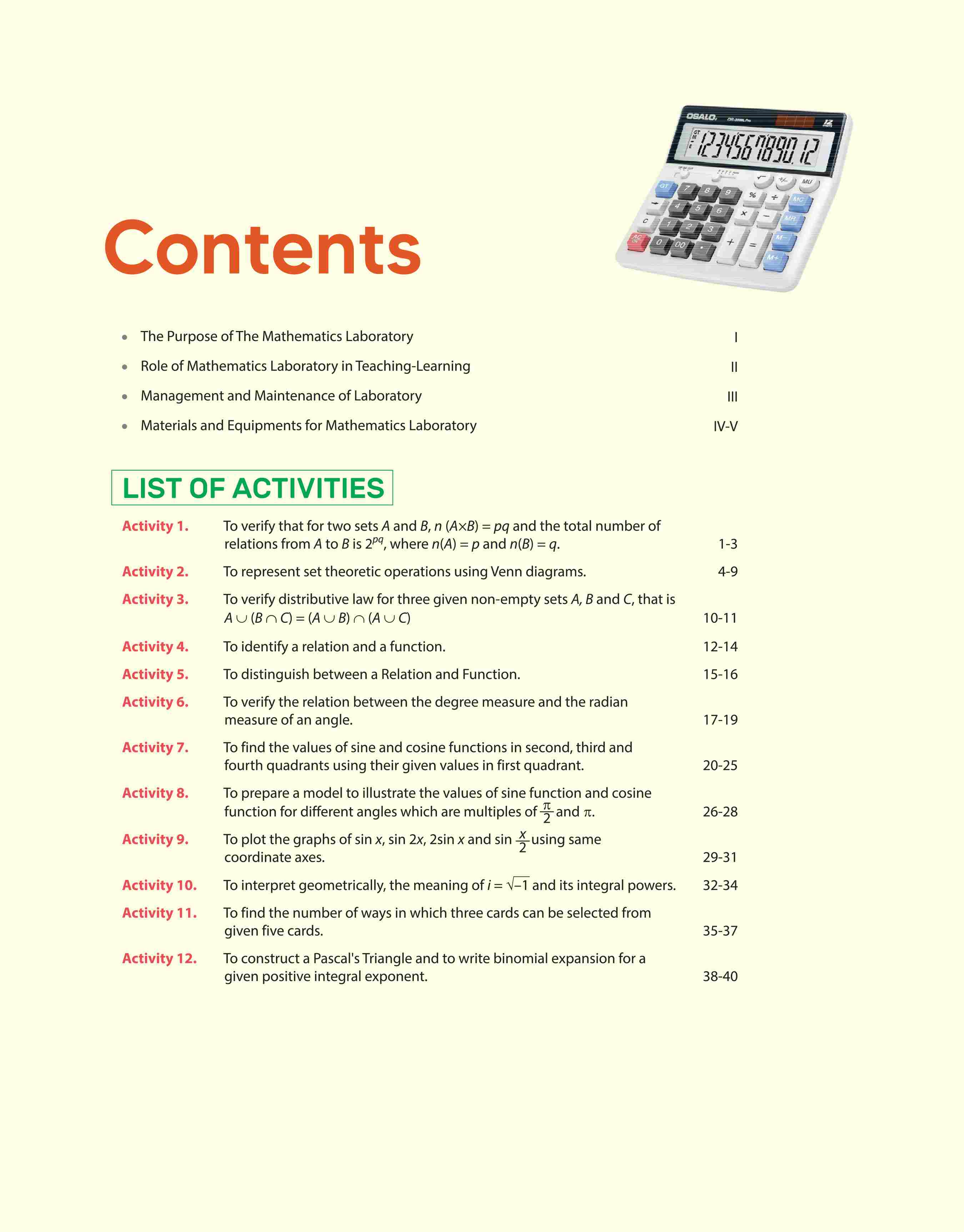 Laboratory Manual Mathematics for CBSE Class XI (11th) | Complete Practical Book with Experiments, Viva Voce Questions & Answers | NCERT Compliant Lab Book - Image 3