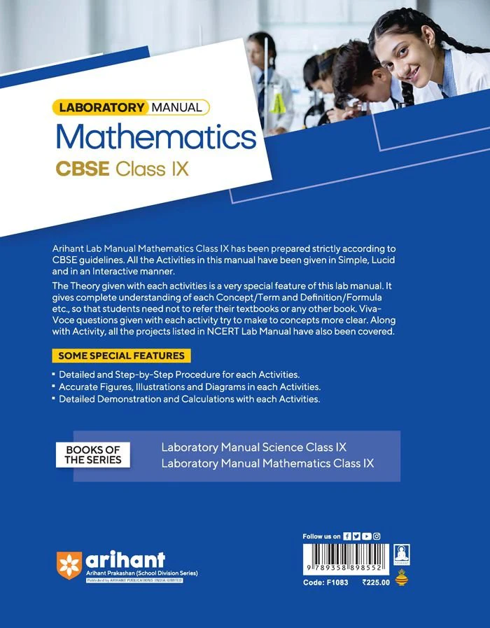 Laboratory Manual CBSE - Mathematics Class 9th | As per Latest Syllabus - Image 2