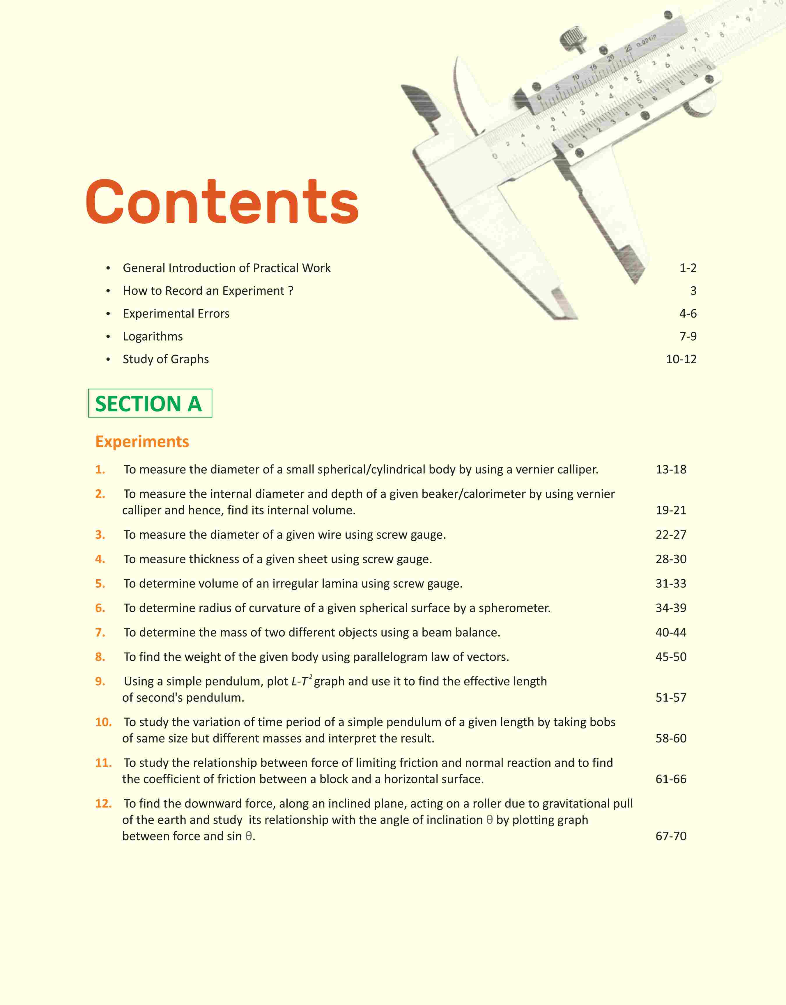 Laboratory Manual Physics for CBSE Class XI (11th) | Complete Practical Book with Experiments, Viva Voce Questions & Answers | NCERT Compliant Lab Book - Image 3