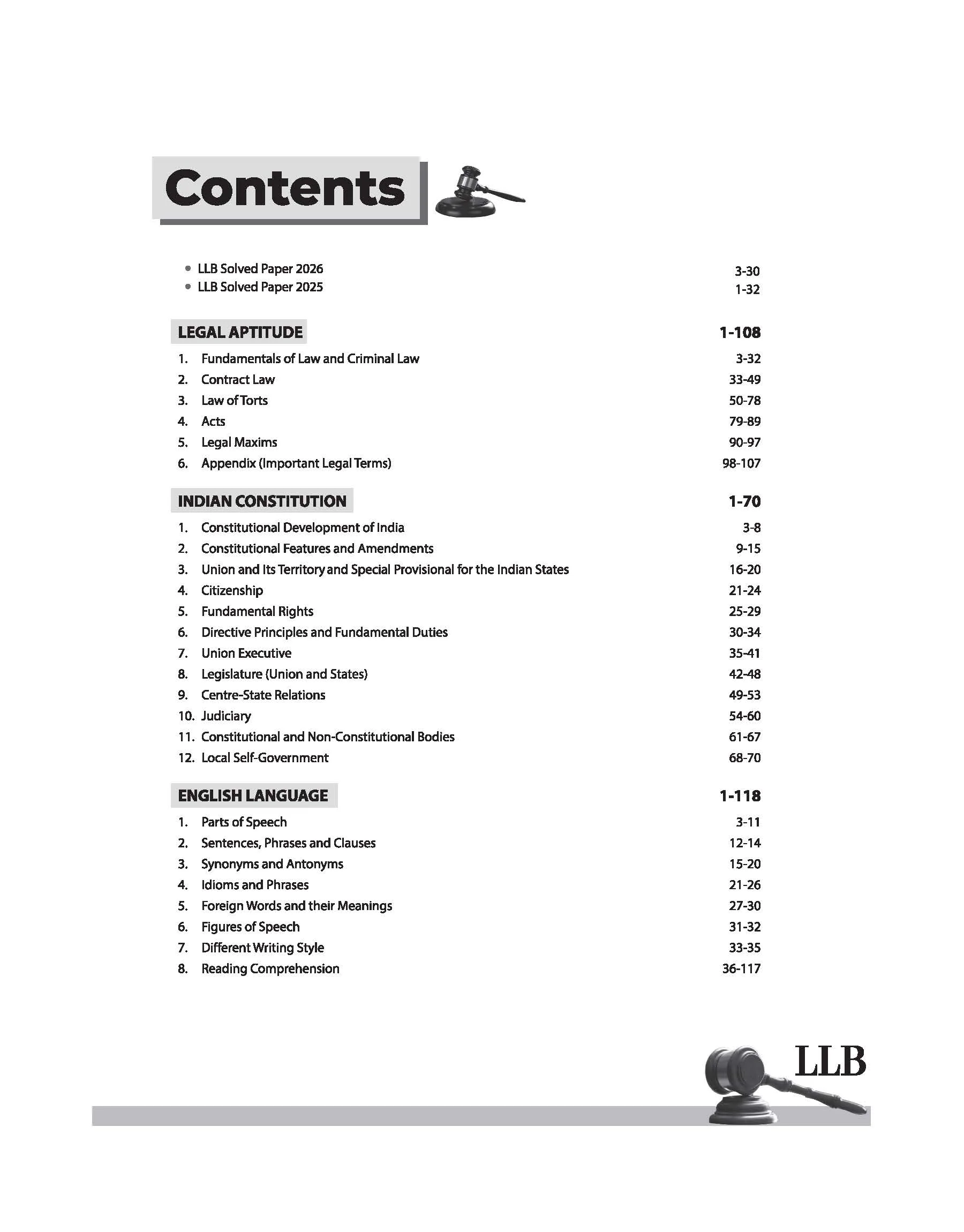 LLB Entrance 2027 LAWSPRINT | Highly Useful for NLU, NLSIU, RMNLU, MNLU,DU, IPU, BHU and Other National Law University | English Medium - Image 2