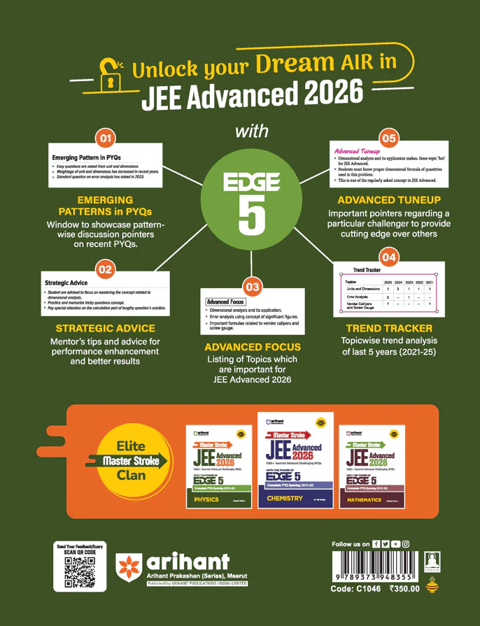 Master Stroke JEE Advanced 2026 Physics | 1000+ Advanced MCQs with PYQ Syncing (2013–2025) | with the POWER of EDGE 5 | Deepak Paliwal - Image 2