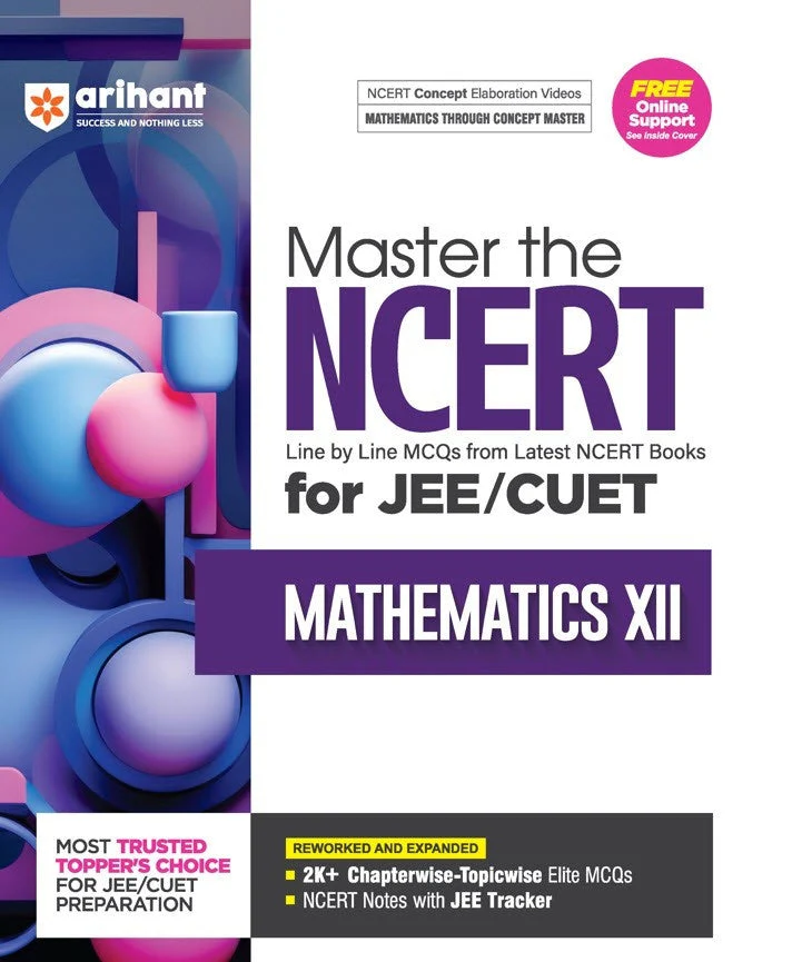 Master the NCERT for JEE / CUET Mathematics Class-XII 2026 | Free Online Support | English Medium