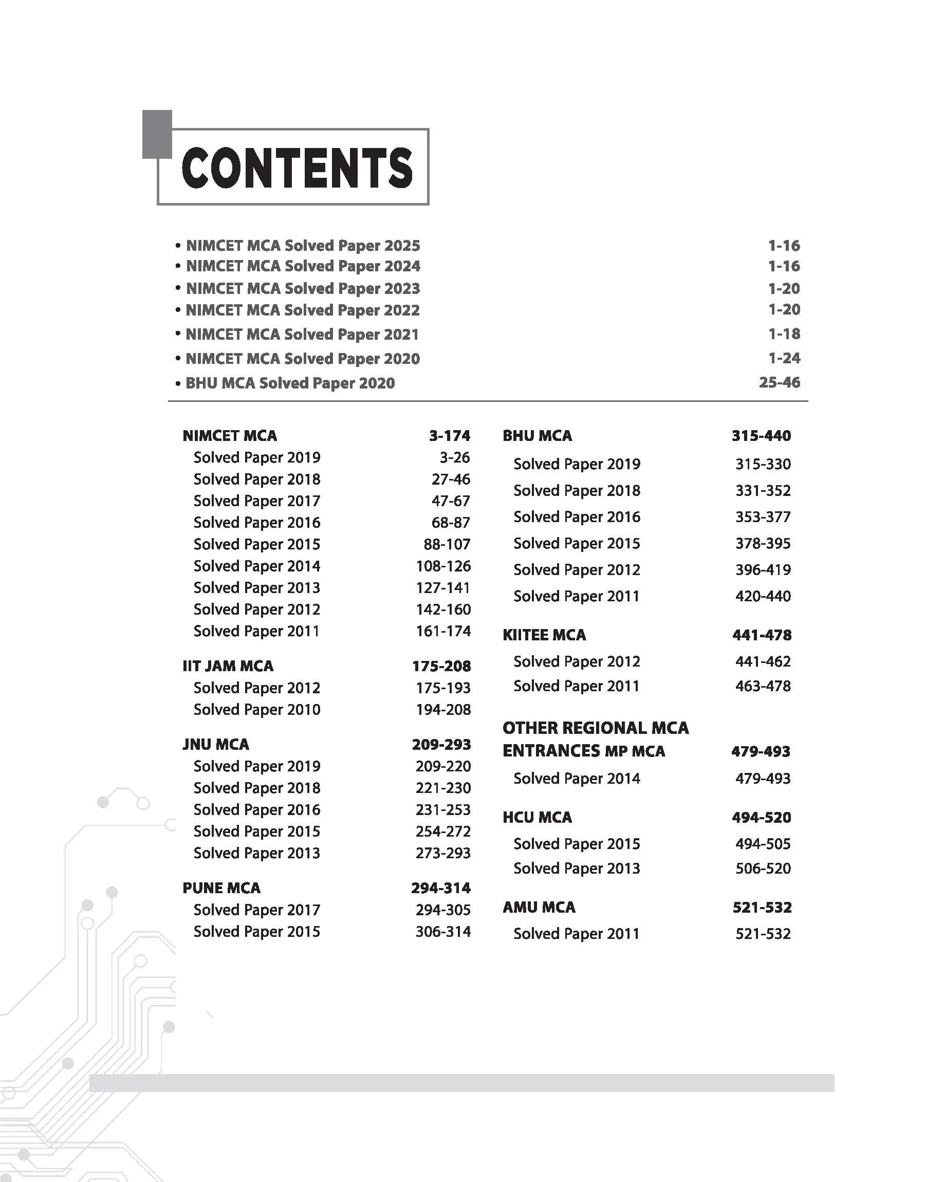 MCA Entrance Solved Papers (2025-2011) | Including NIMCET, NHU, PUNE, JNU etc. - Image 3
